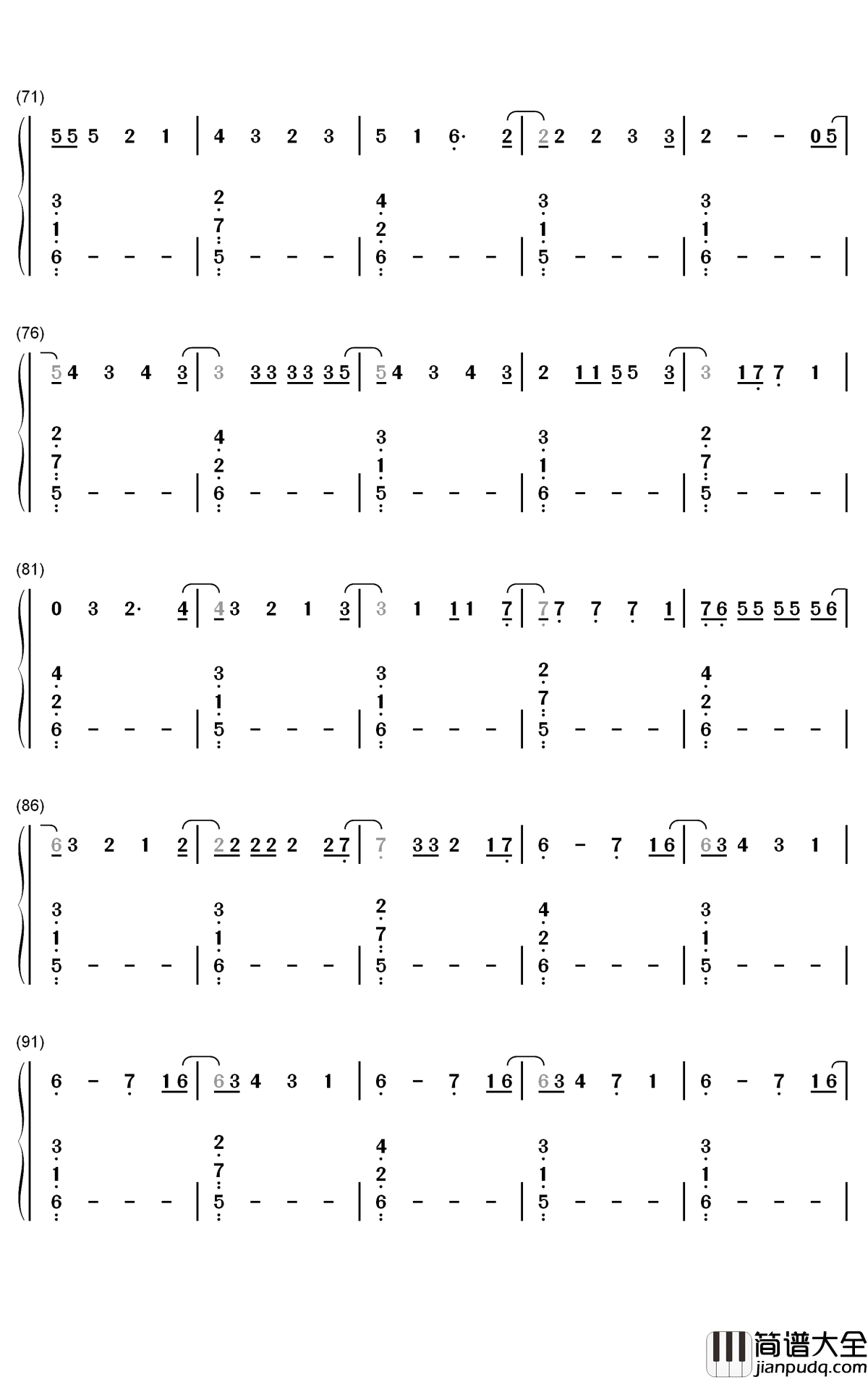 _Lifes_A_Mess钢琴简谱_数字双手_Juice_Wrld_Halsey