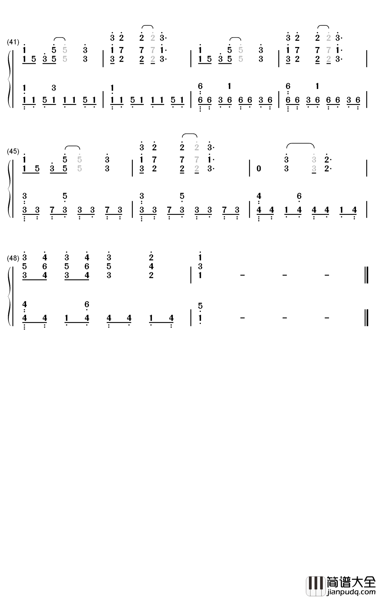 Inner_Child钢琴简谱_数字双手_防弹少年团