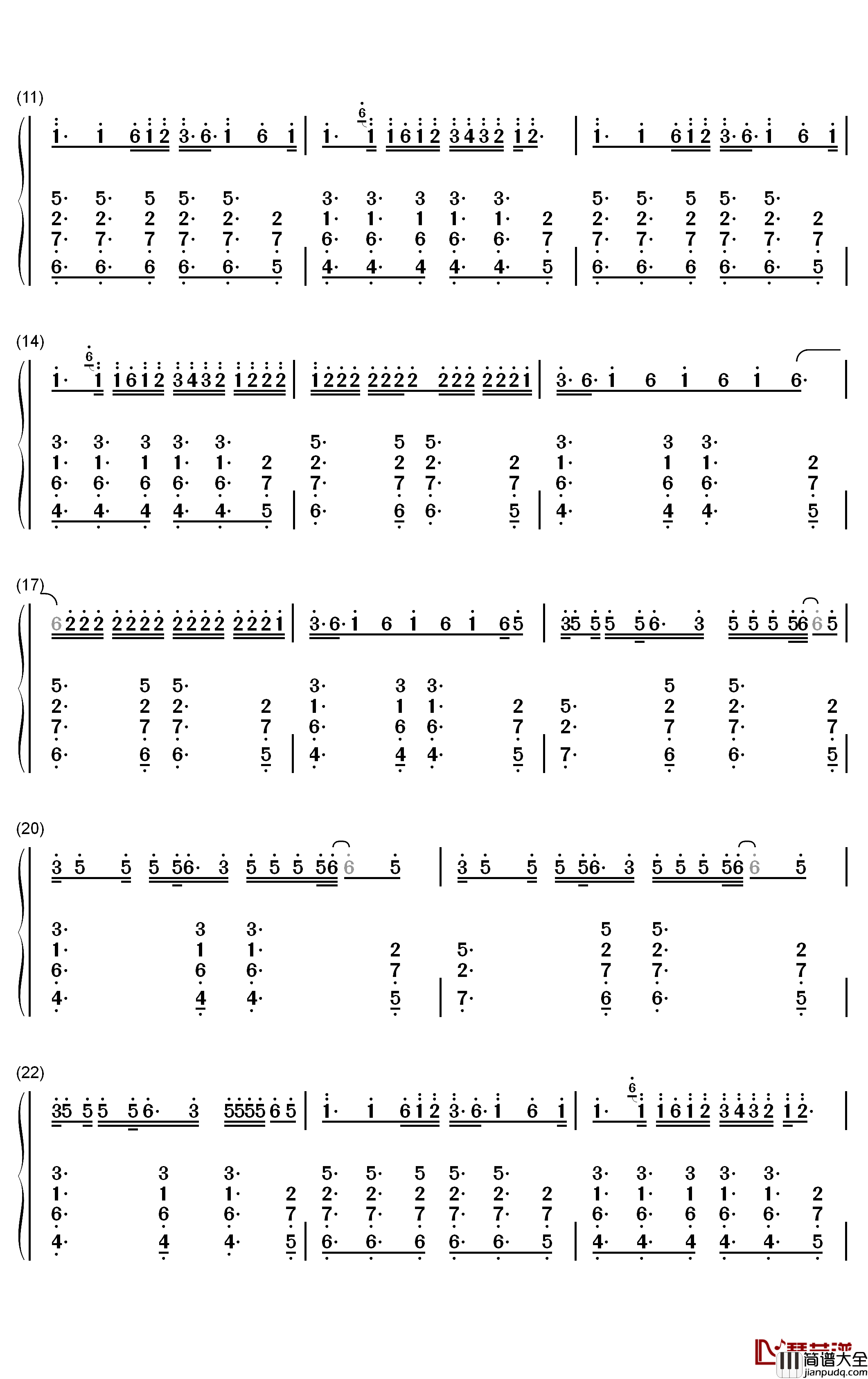 Summer_Feelings钢琴简谱_数字双手_Lennon_Stella_Charlie_Puth