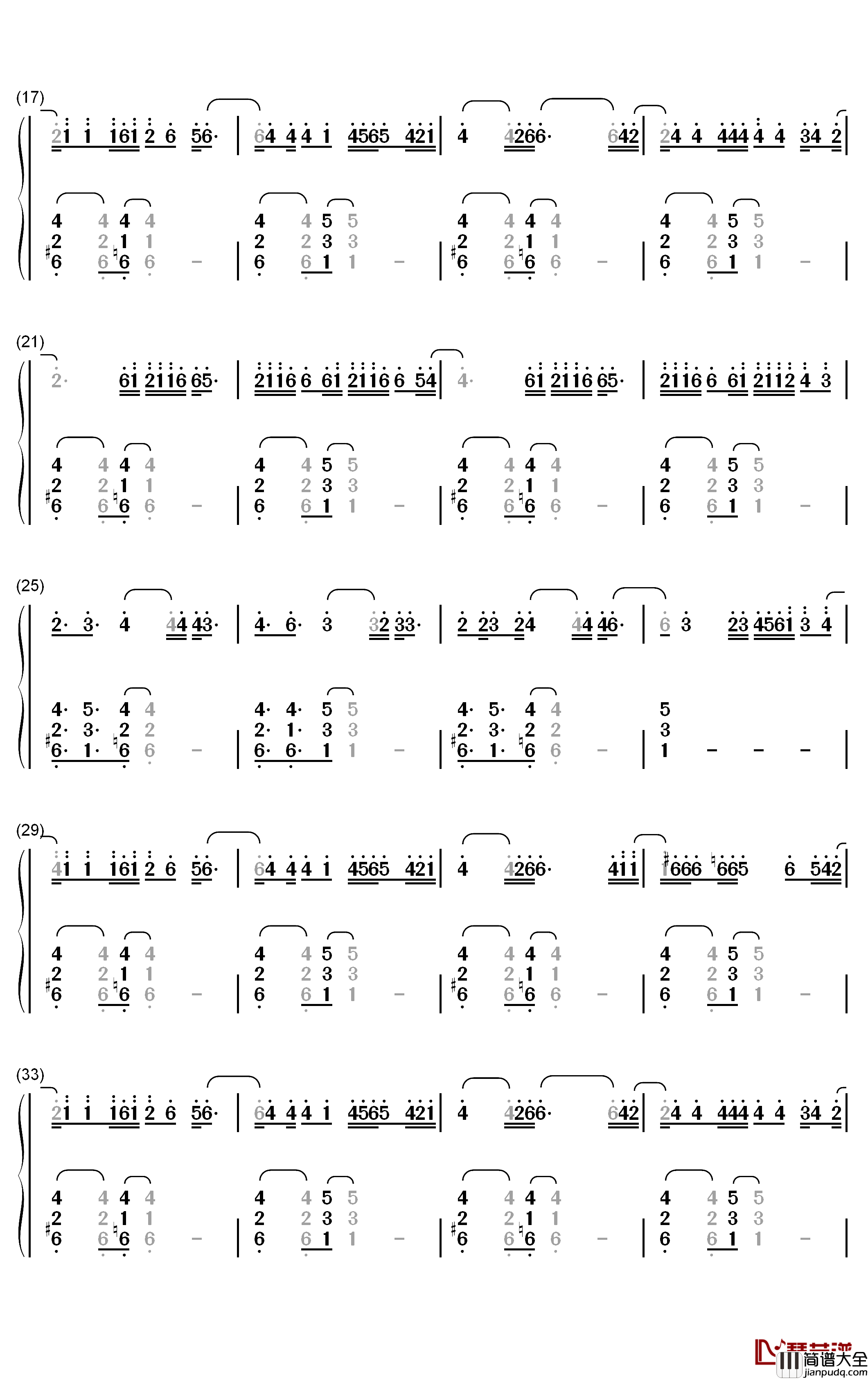 Lose_Somebody钢琴简谱_数字双手_Kygo_OneRepublic