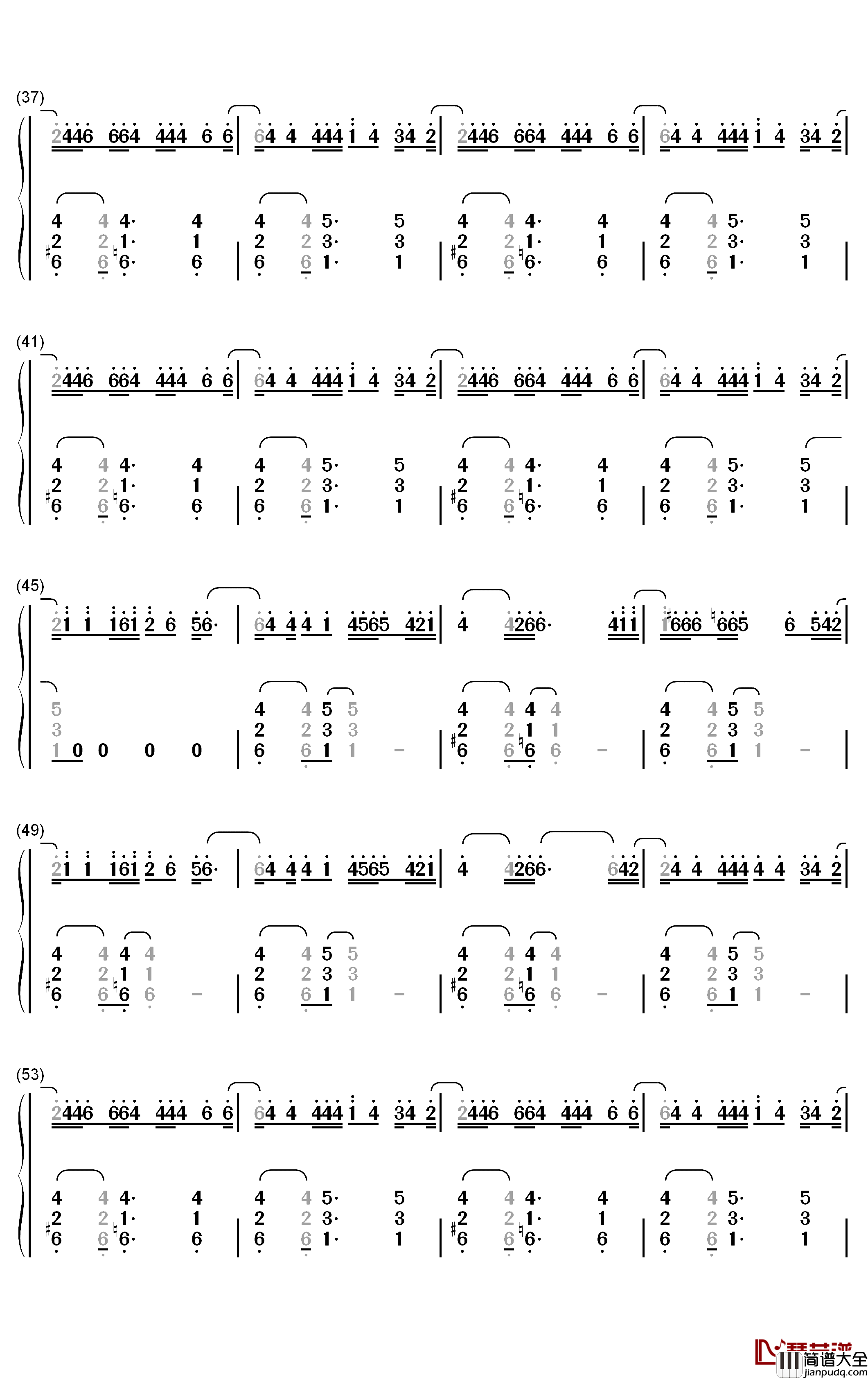 Lose_Somebody钢琴简谱_数字双手_Kygo_OneRepublic