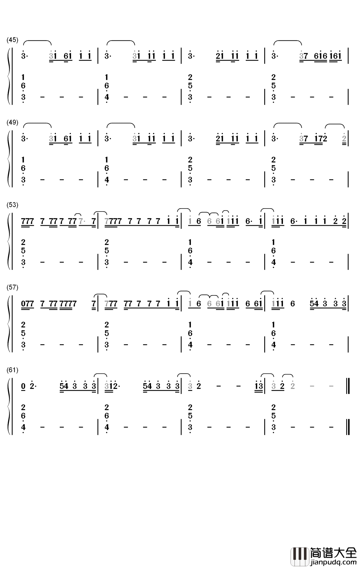 Power钢琴简谱_数字双手_Ellie_Goulding