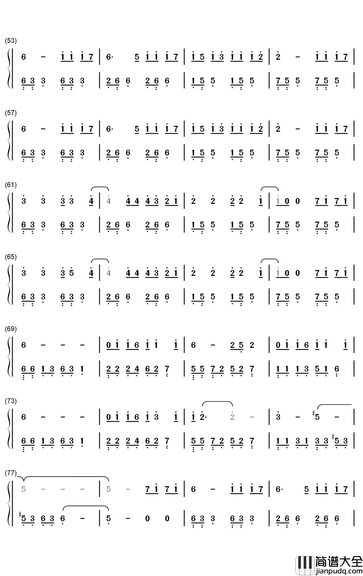 Salt钢琴简谱_数字双手_Ava_Max