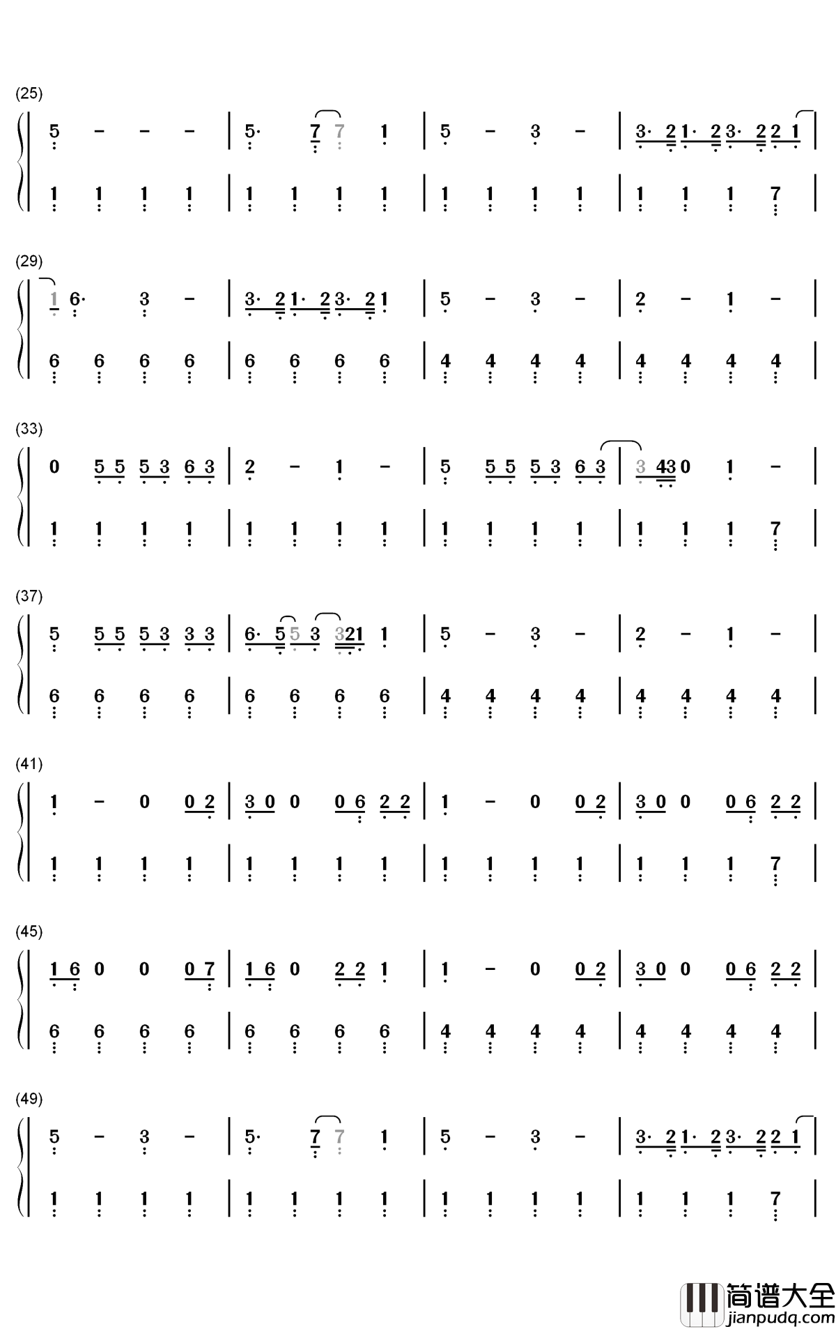 Cherry钢琴简谱_数字双手_Harry_Styles