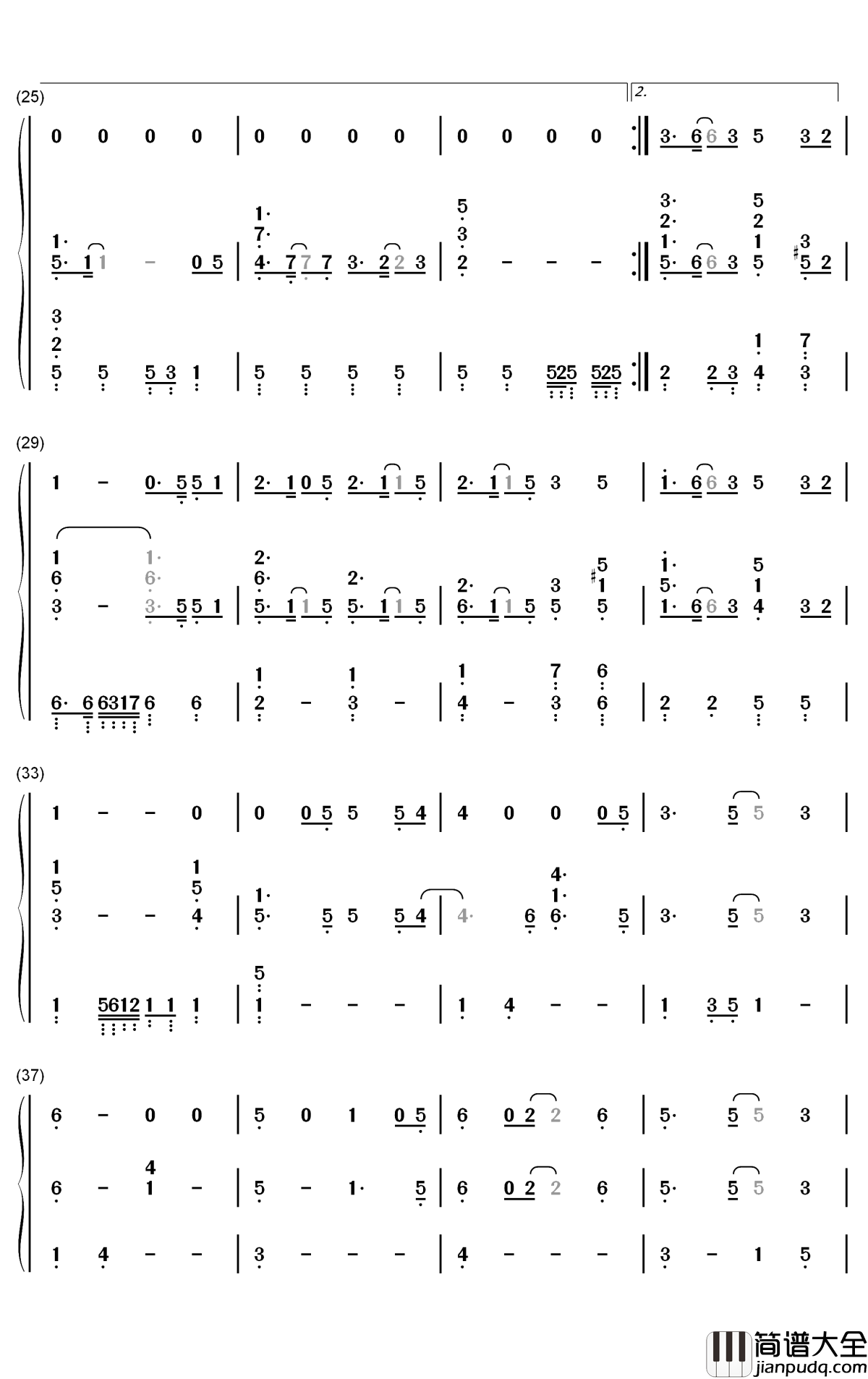 When_Will_My_Life_Begin钢琴简谱_数字双手_Mandy_Moore