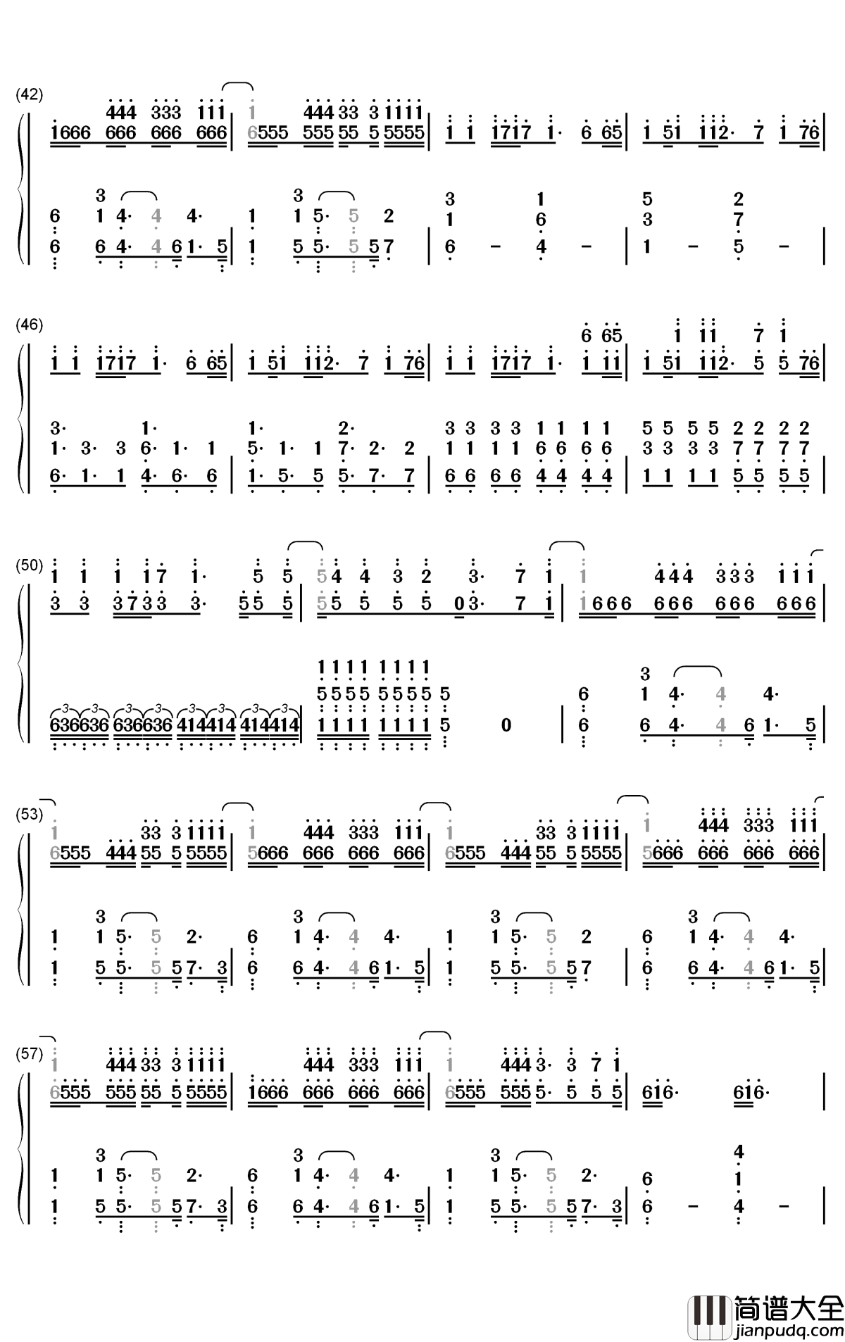 Sad_Sometimes钢琴简谱_数字双手_Alan_Walker_CORSAK_黄霄雲