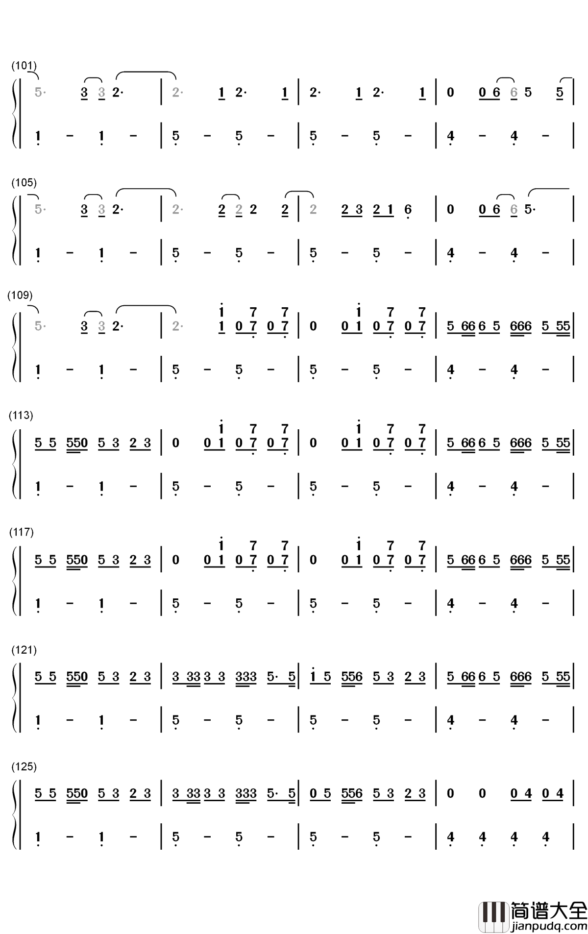Sunflower_Vol_6钢琴简谱_数字双手_Harry_Styles