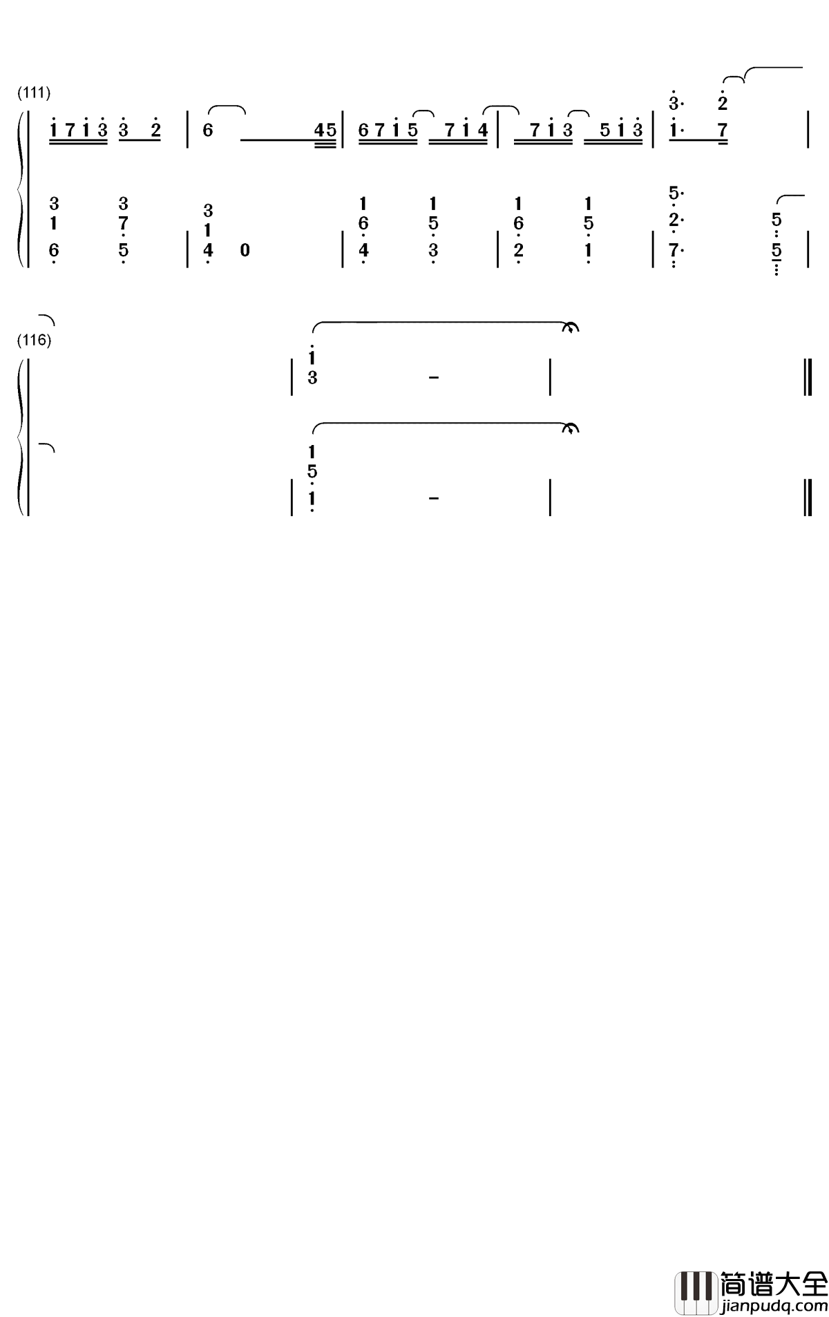 Muyuuka钢琴简谱_数字双手_RURUTIA_ルルティア