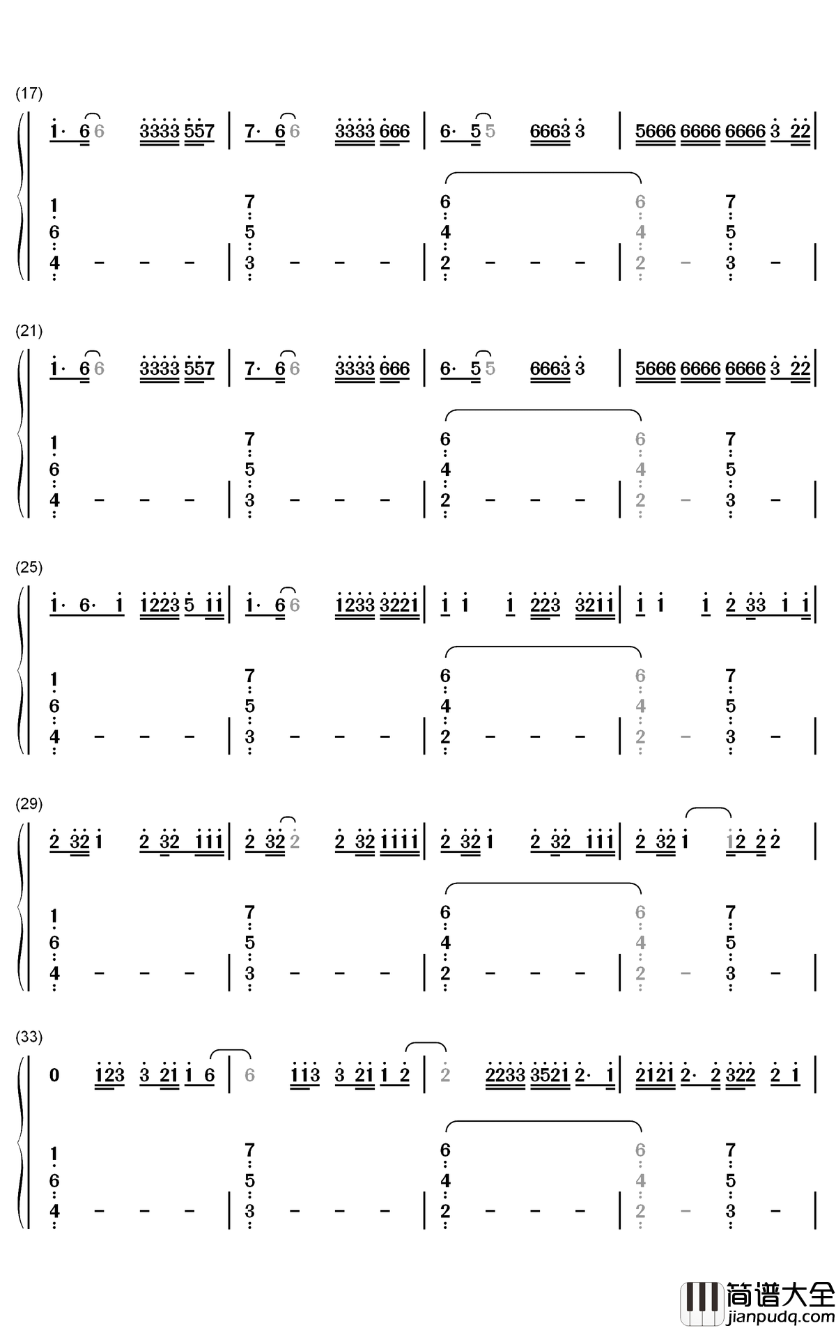 Go_Crazy钢琴简谱_数字双手_Chris_Brown_Young_Thug