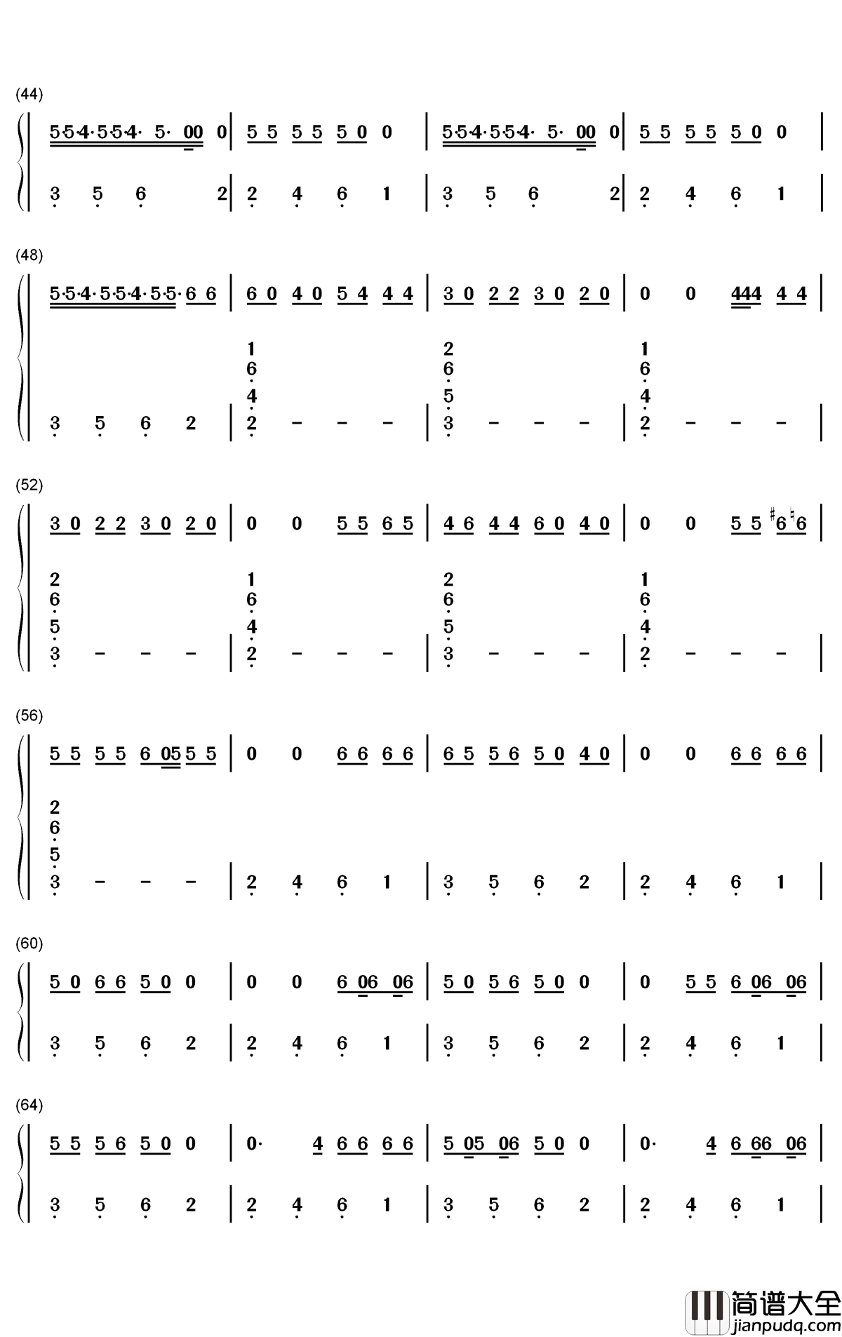 Pain_1993钢琴简谱_数字双手_Drake