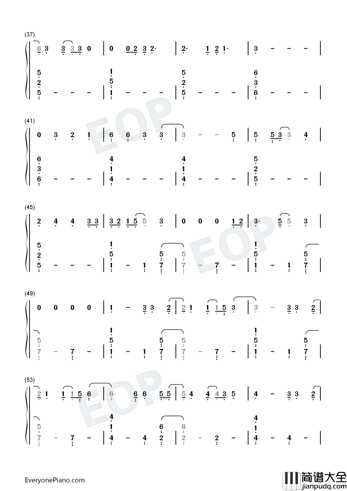 Six_Feet_Apart钢琴简谱_数字双手_Luke_Combs