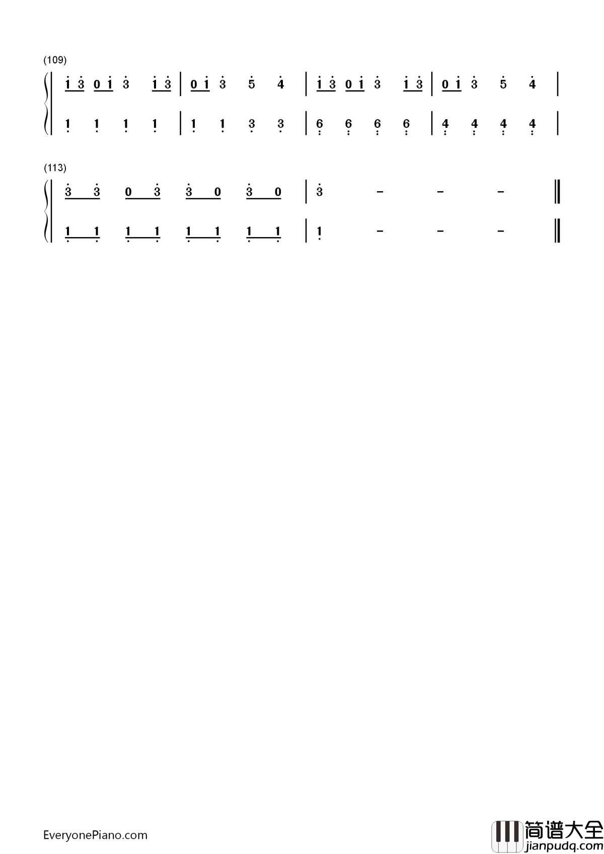 Nobody_but_You钢琴简谱_数字双手_Blake_Shelton_Gwen_Stefani