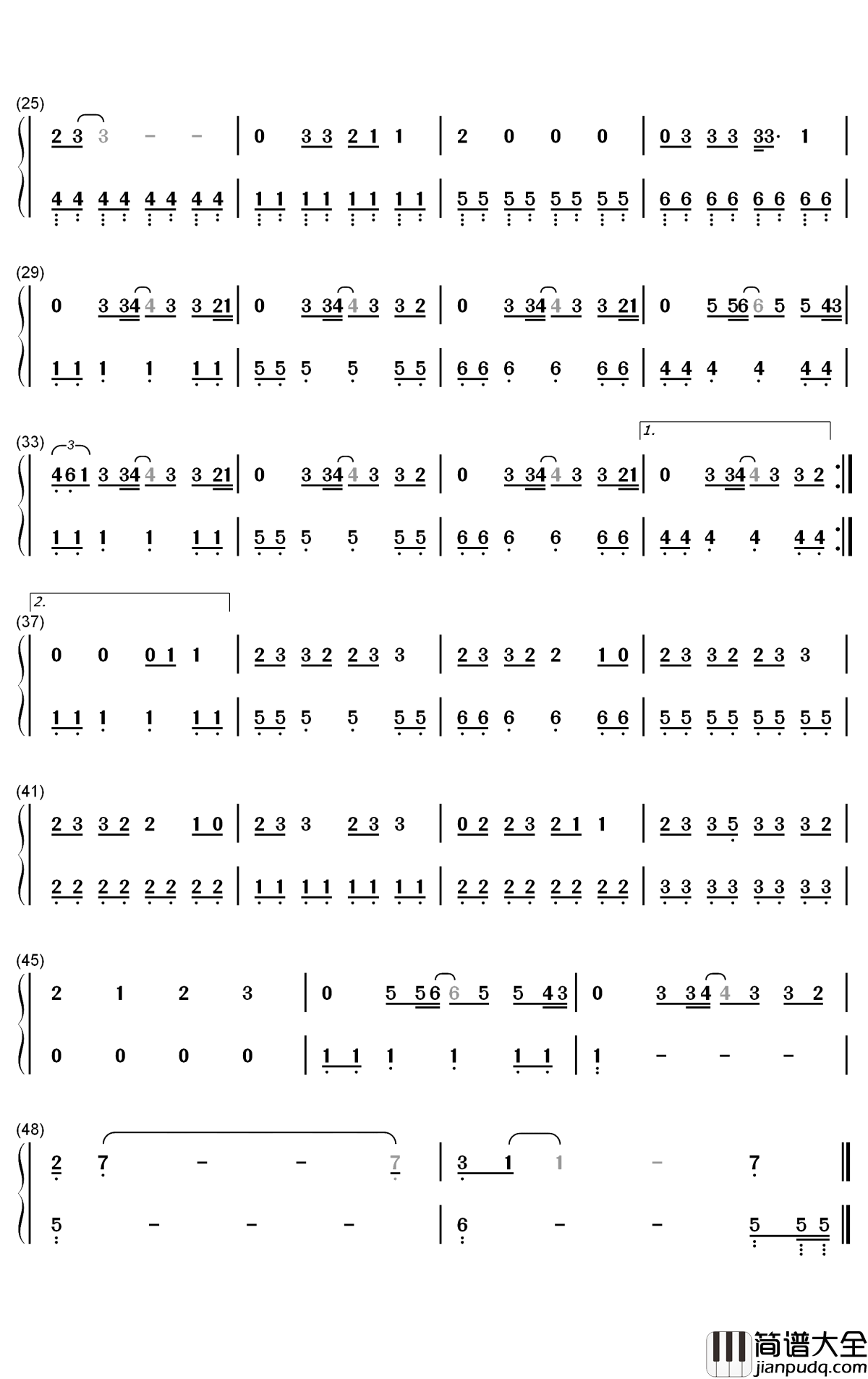 Lay_Your_Head_On_Me钢琴简谱_数字双手_Major_Lazer_Marcus_Mumford