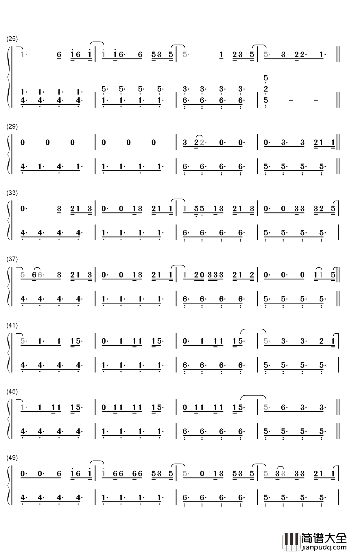 Homecoming_Queen钢琴简谱_数字双手_Kelsea_Ballerini