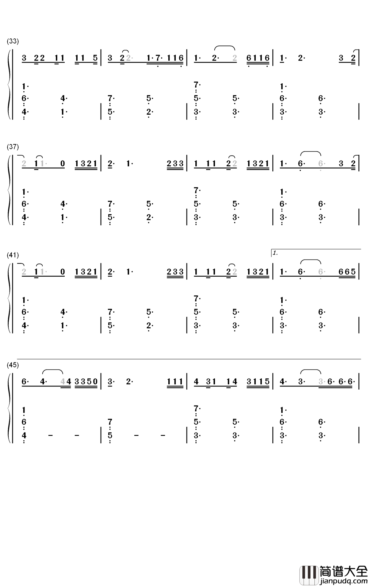La_Difícil简谱_Camilo歌曲_数字双手曲谱