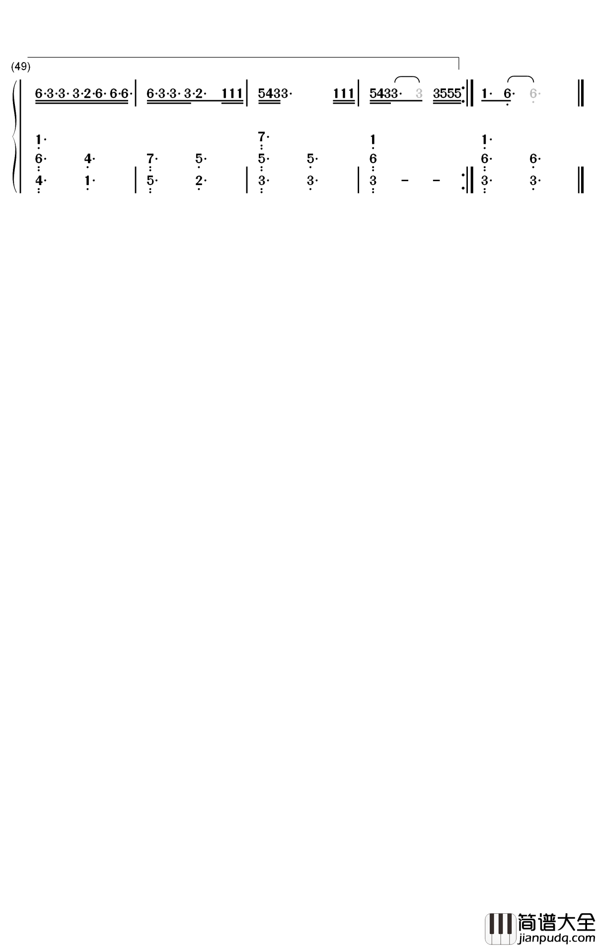 La_Difícil简谱_Camilo歌曲_数字双手曲谱