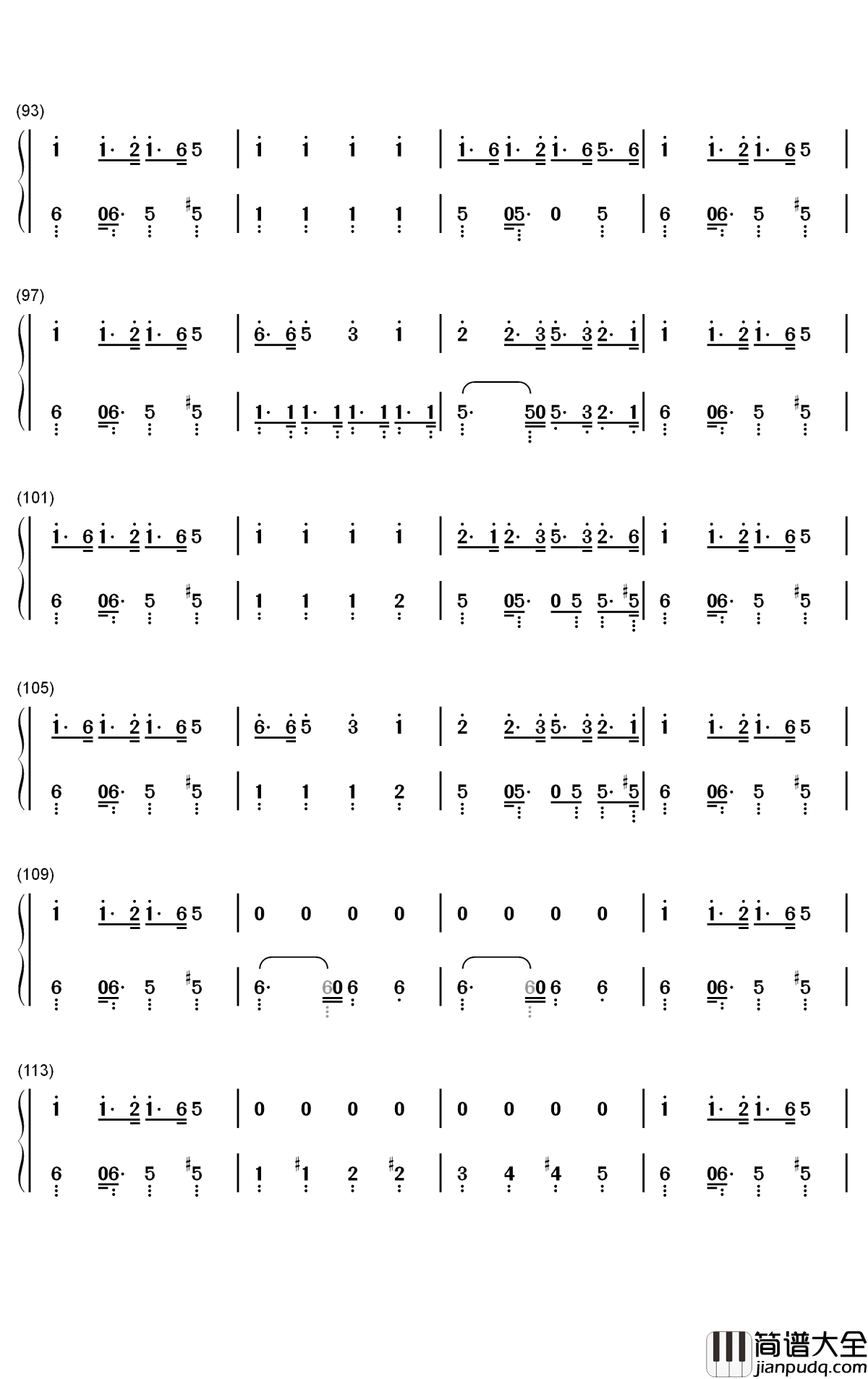 Windfall钢琴简谱_数字双手_TheFatRat