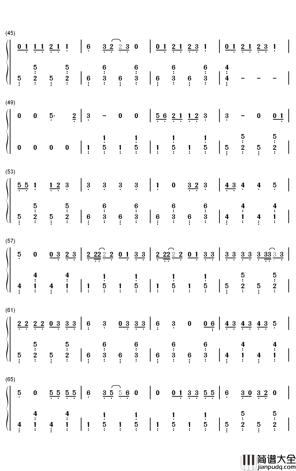 Whiskey_Glasses钢琴简谱_数字双手_Morgan_Wallen