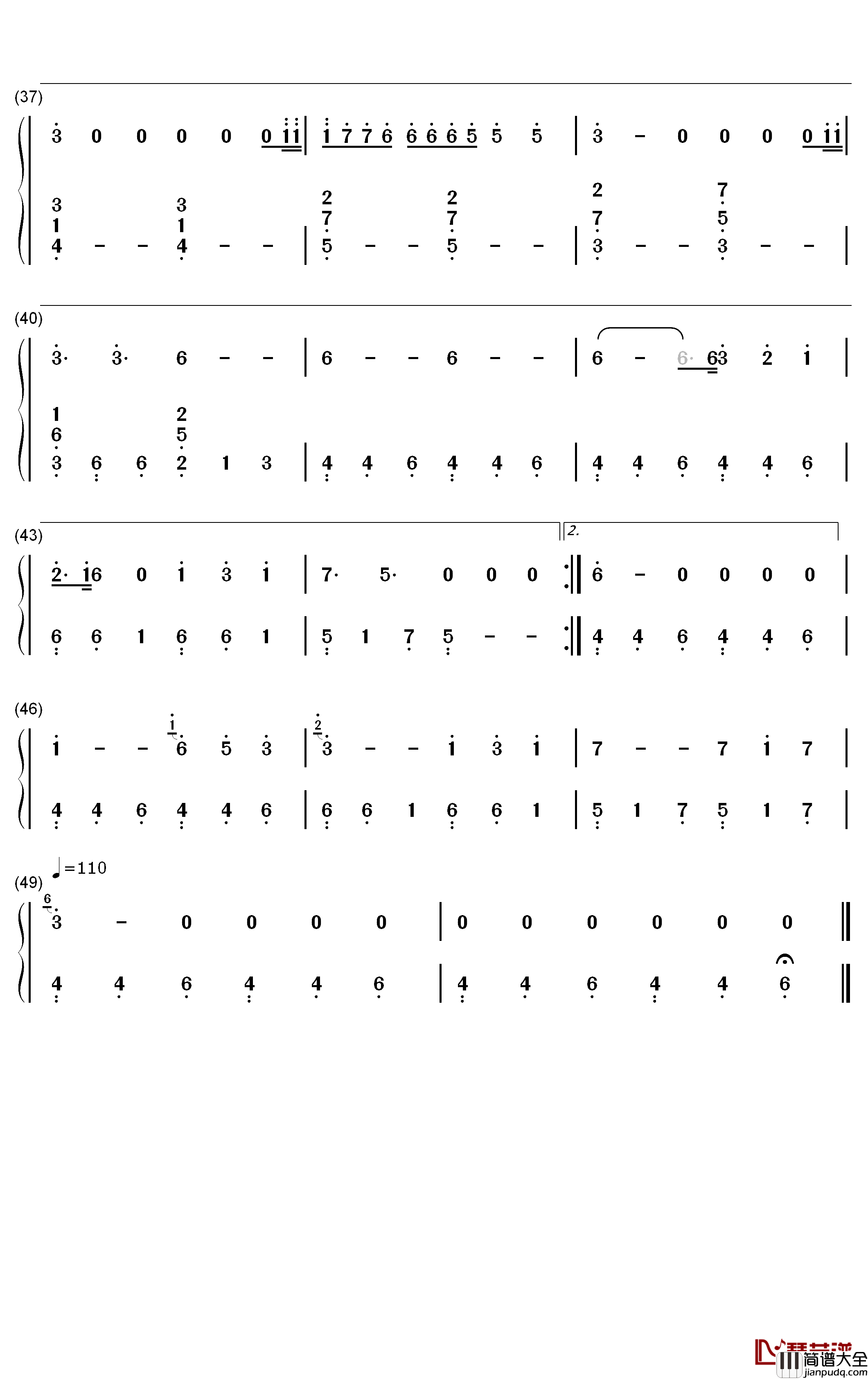 Who钢琴简谱_数字双手_Lauv_BTS