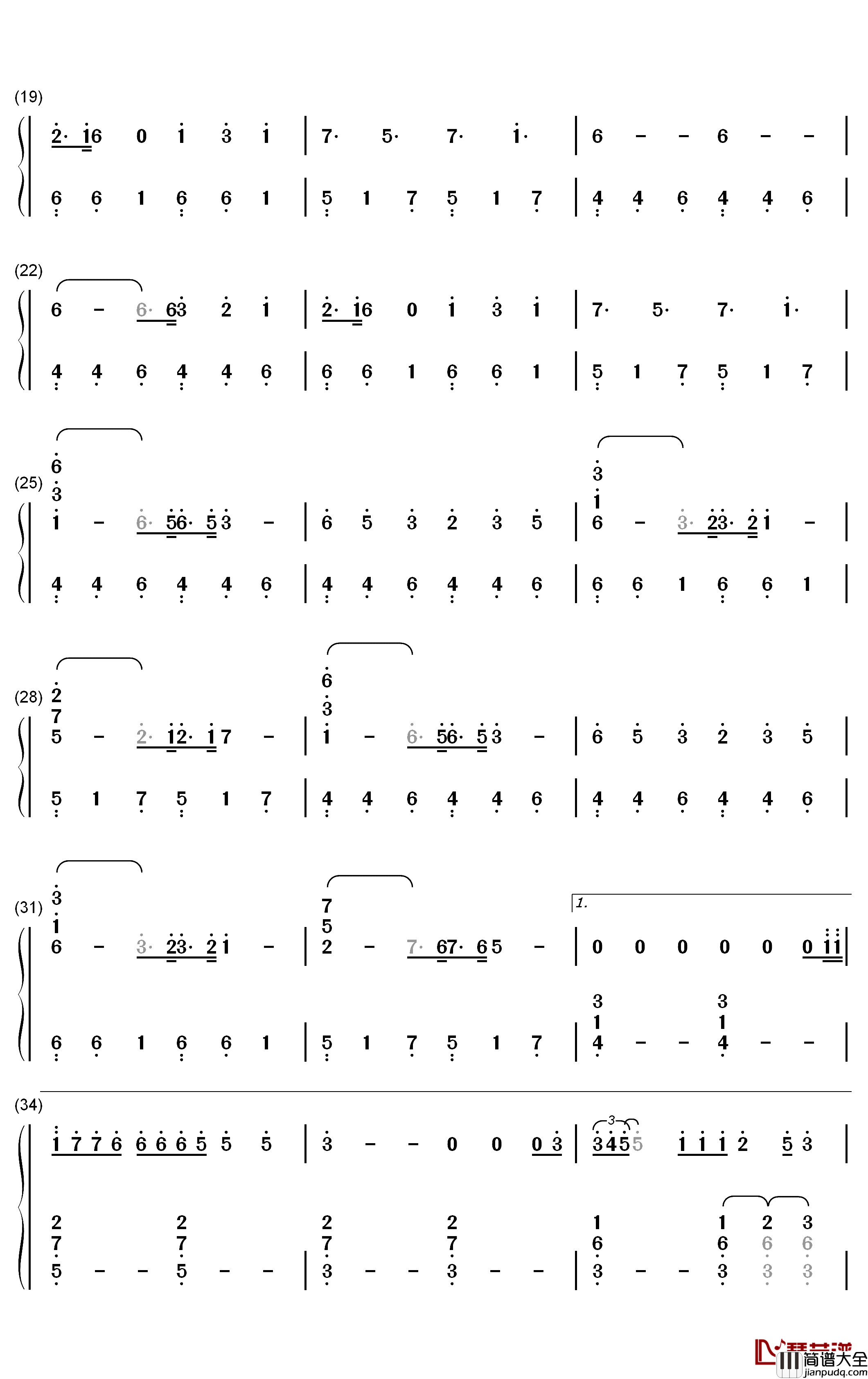 Who钢琴简谱_数字双手_Lauv_BTS