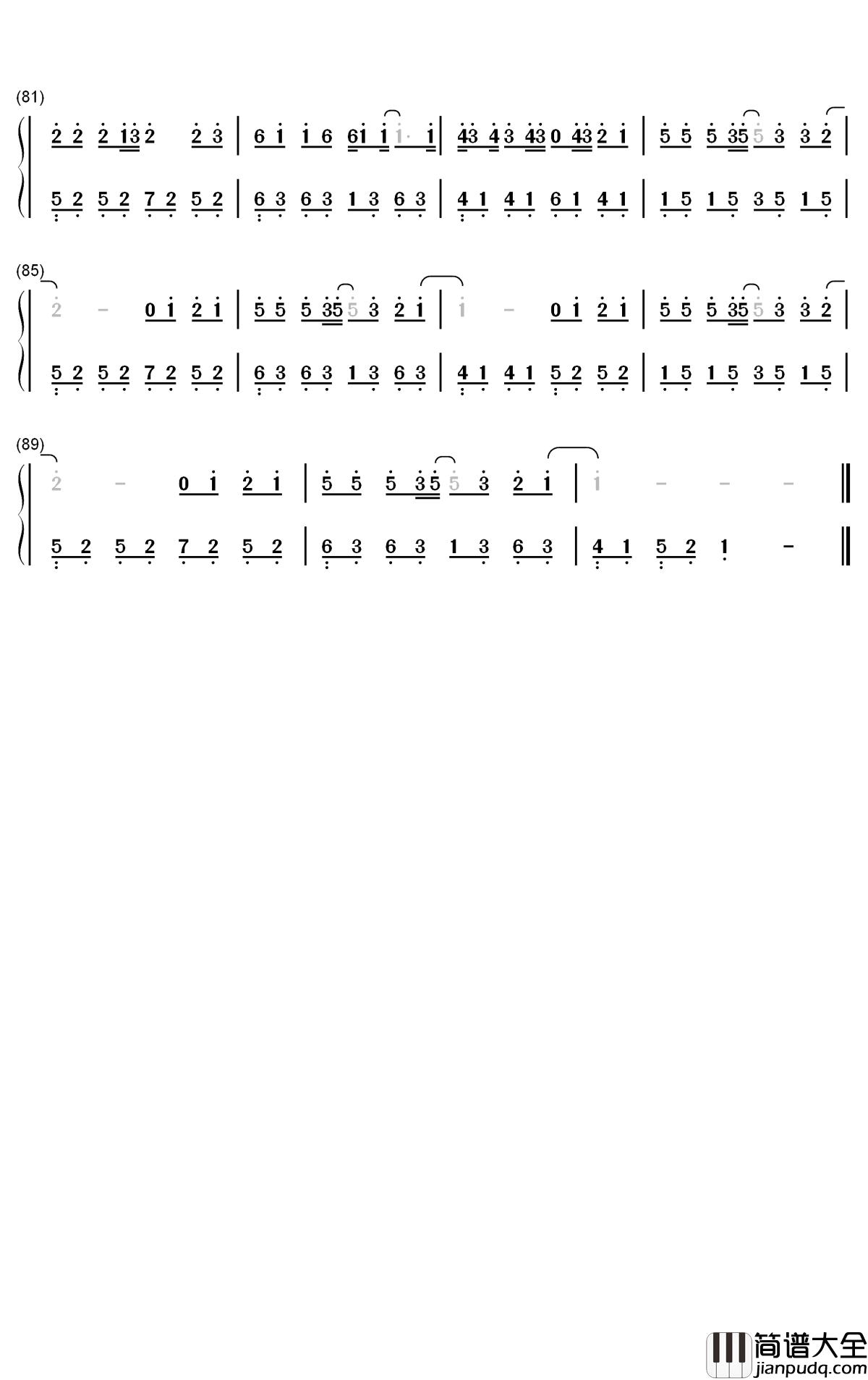 少年钢琴简谱_梦然歌曲_数字双手曲谱