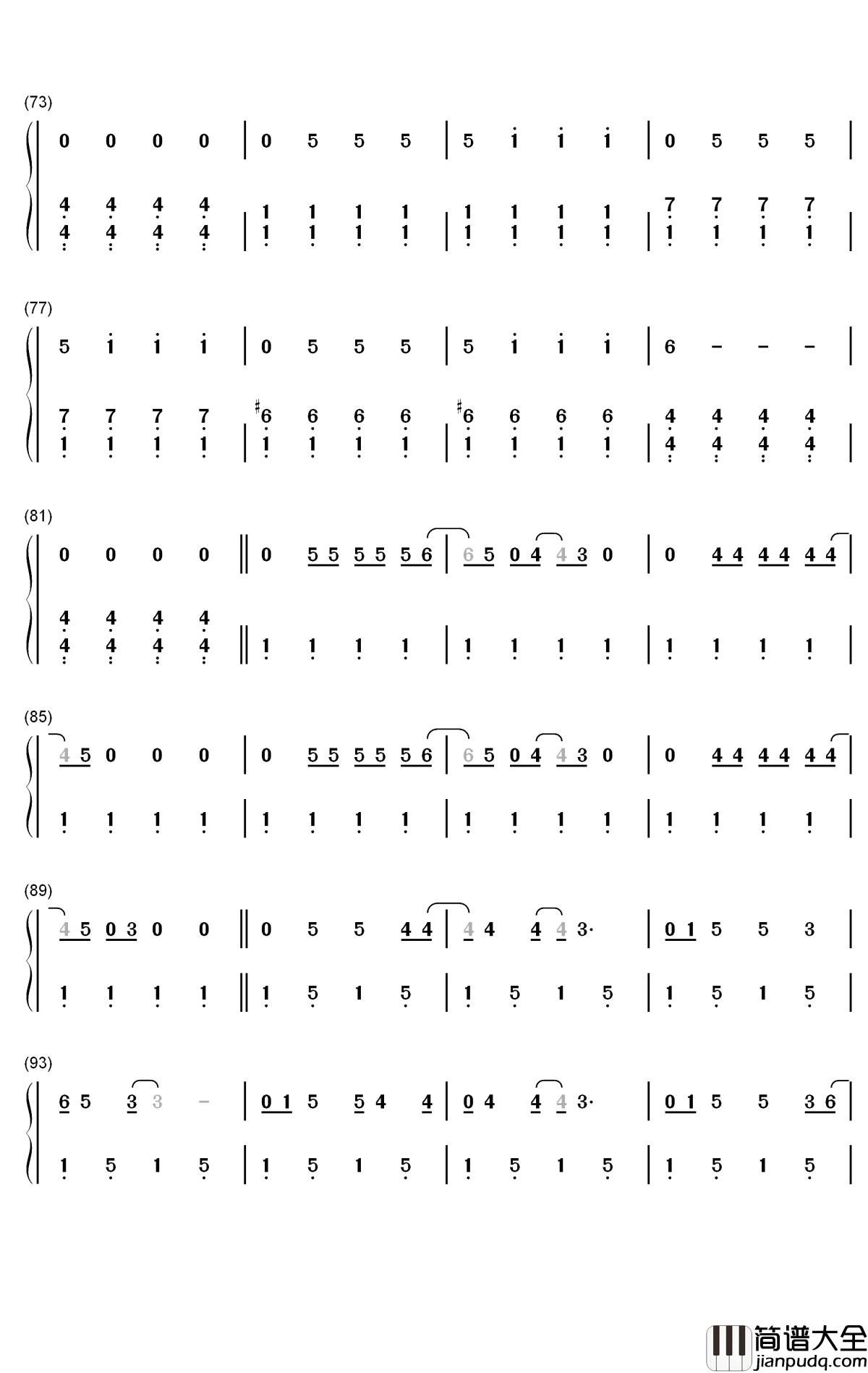 Canyon_Moon钢琴简谱_数字双手_Harry_Styles