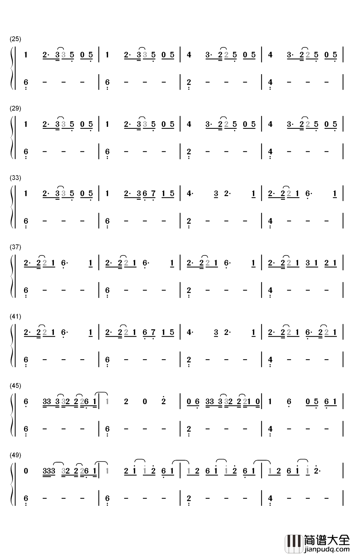 Lose_Control钢琴简谱_数字双手_Meduza_Becky_Hill_Goodboys