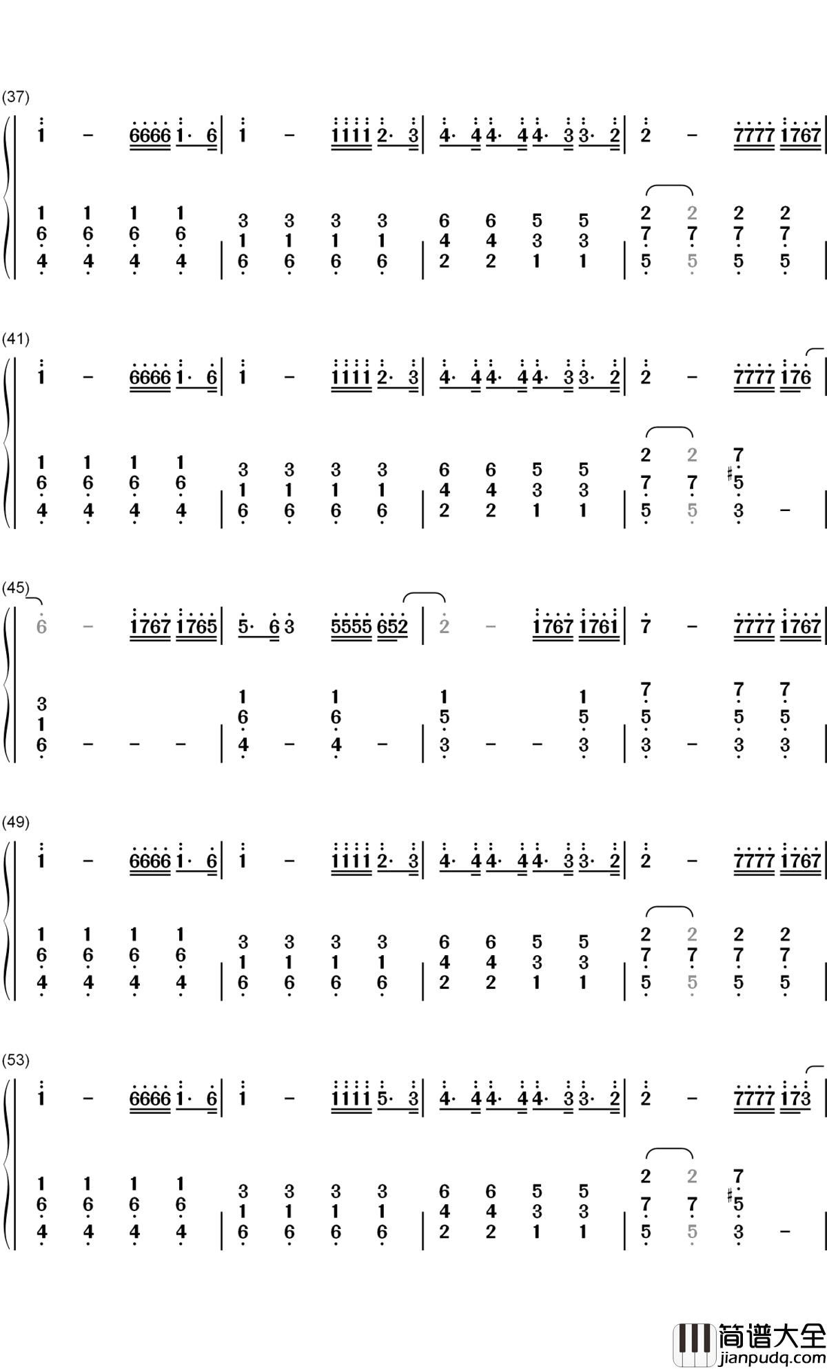 You_Dont_Even_Know_Me钢琴简谱_数字双手_Faouzia