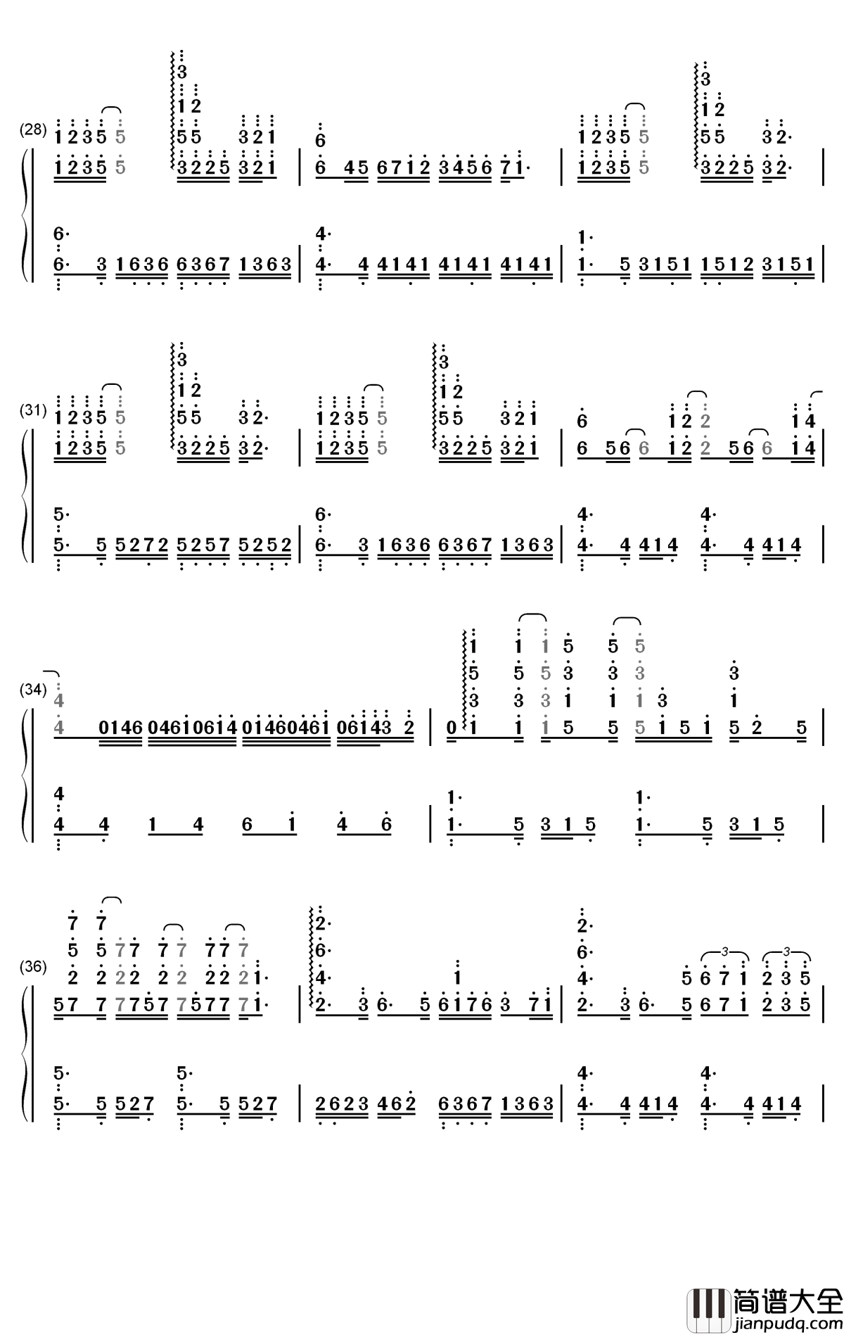 Never_Enough钢琴简谱_数字双手_Loren_Allred