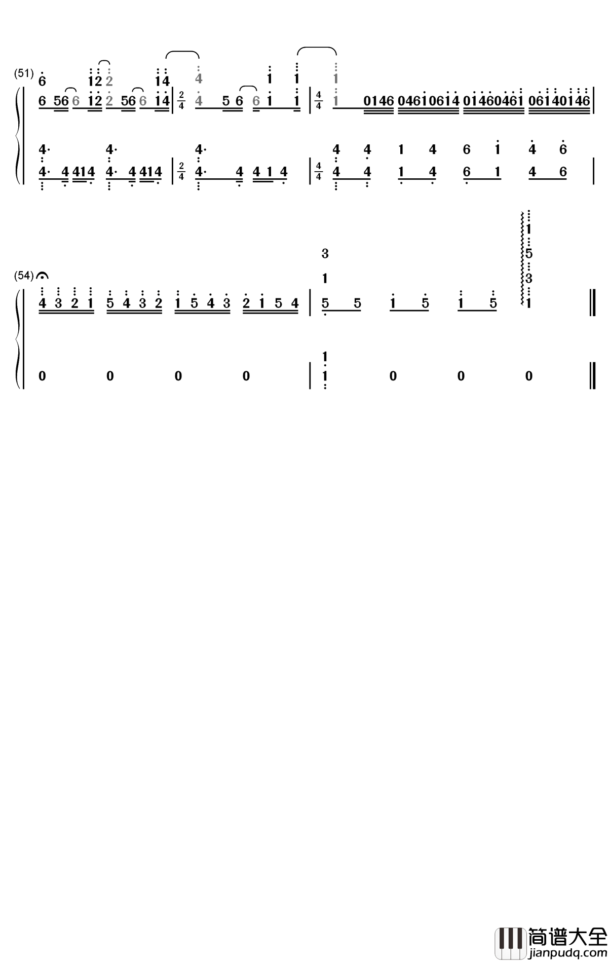 Never_Enough钢琴简谱_数字双手_Loren_Allred