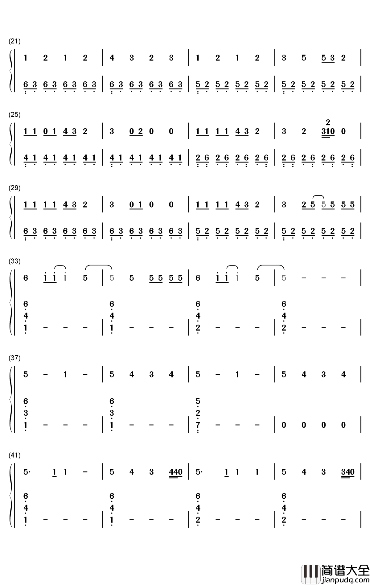 Suicidal钢琴简谱_数字双手_YNW_Melly