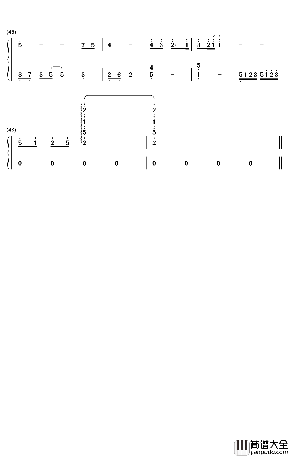 对的时间对的人钢琴简谱_数字双手_庄心妍