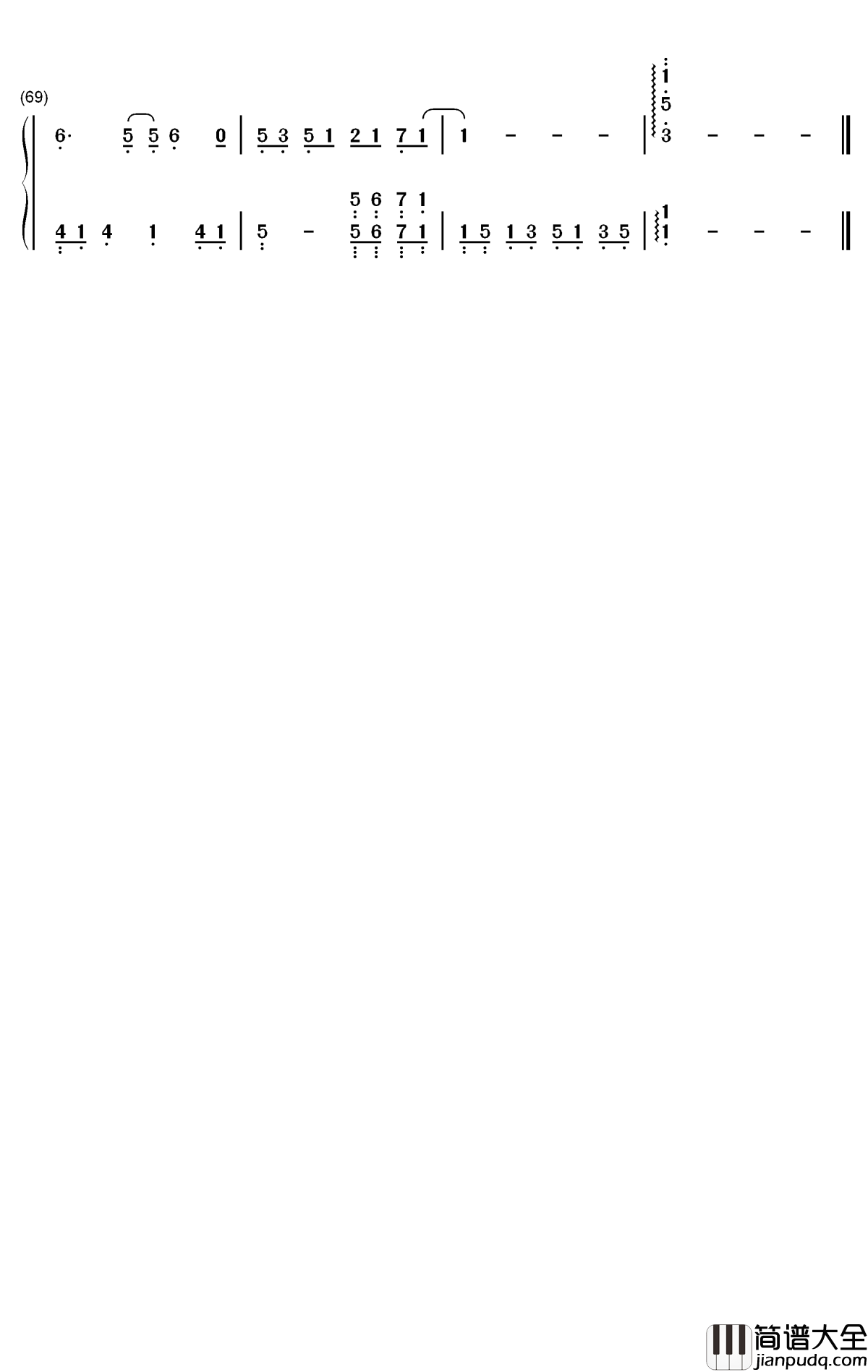 安妮的仙境钢琴简谱_数字双手_班得瑞