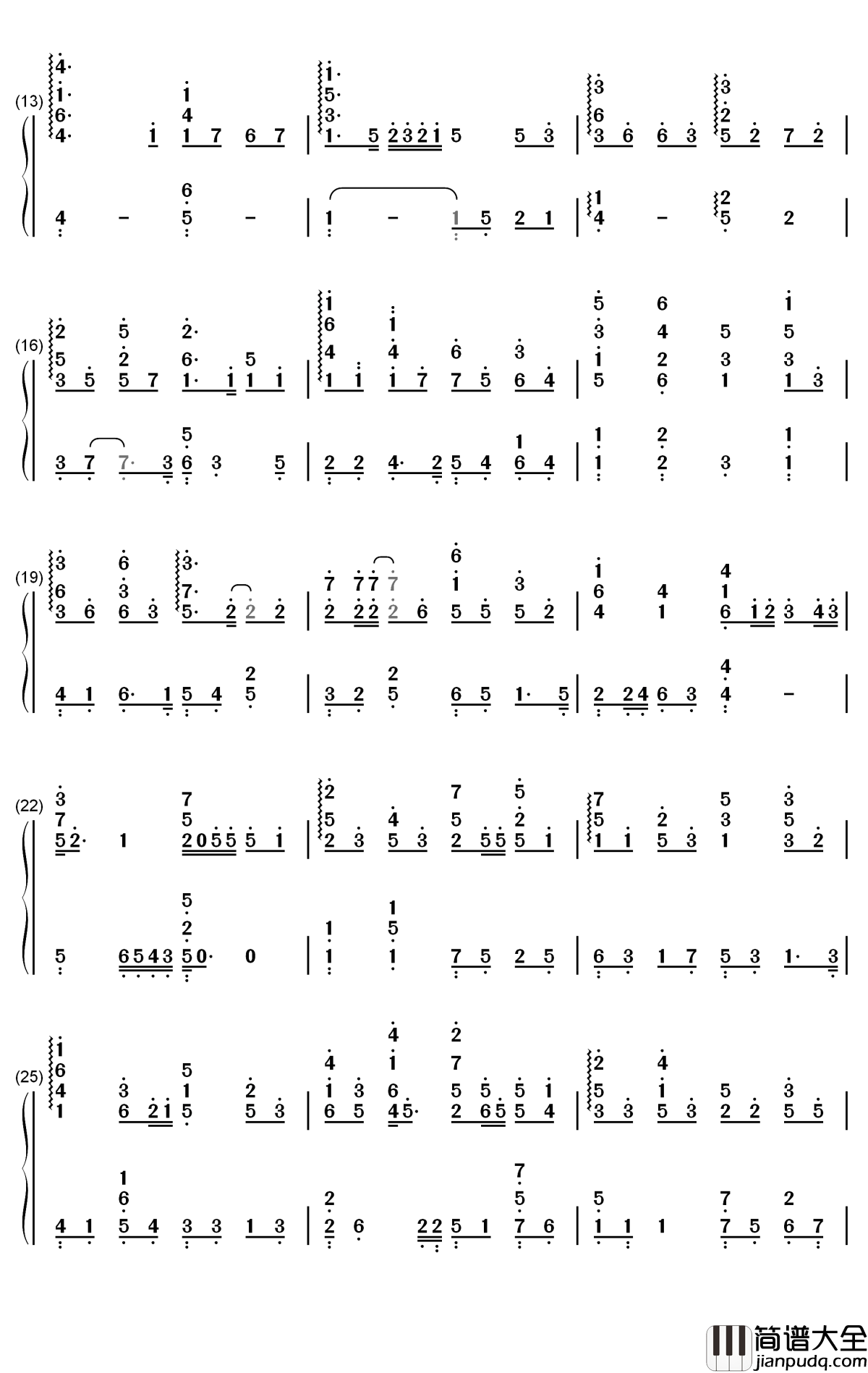 这就是爱吗钢琴简谱_数字双手_容祖儿