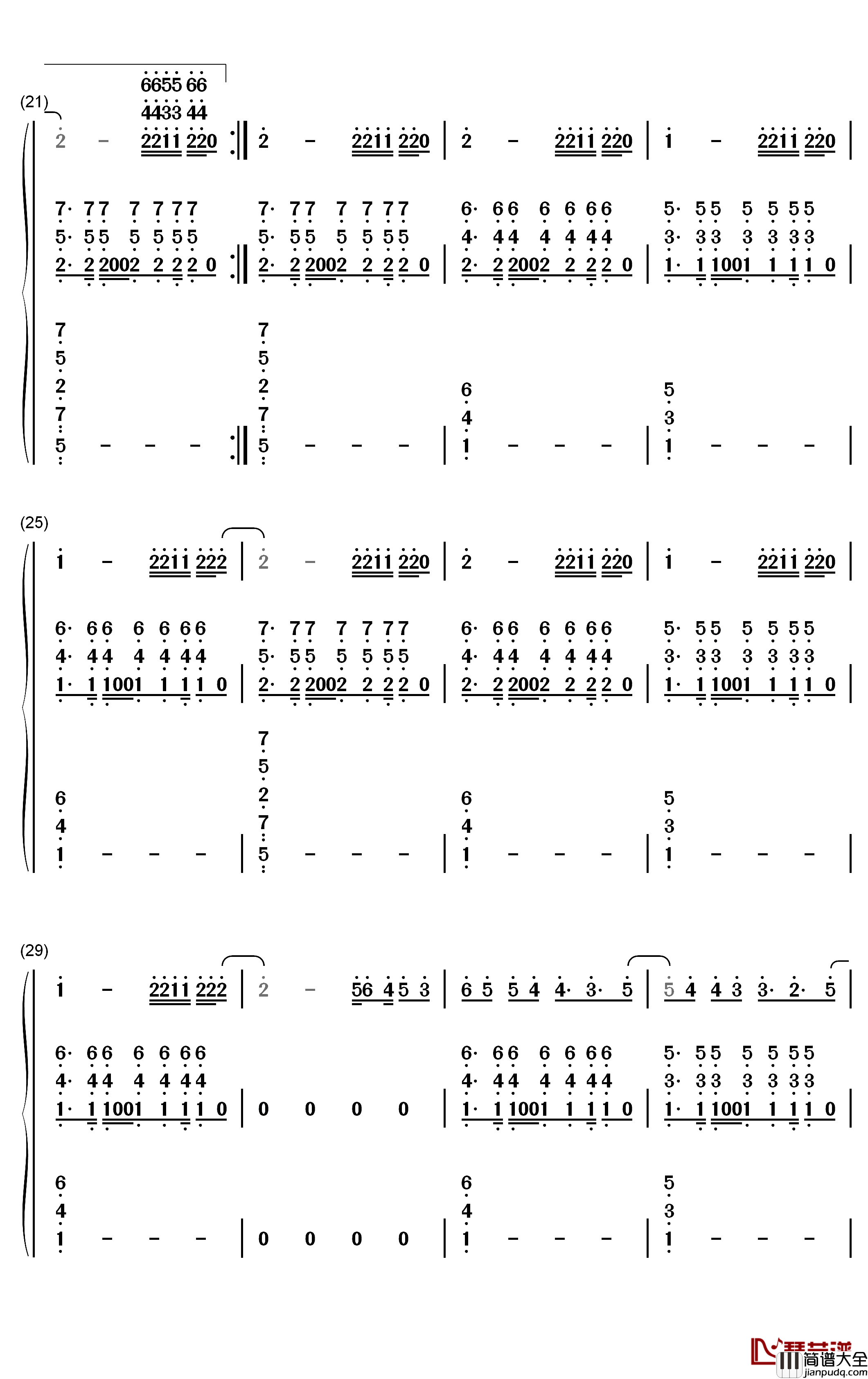 Watermelon_Sugar钢琴简谱_数字双手_Harry_Styles