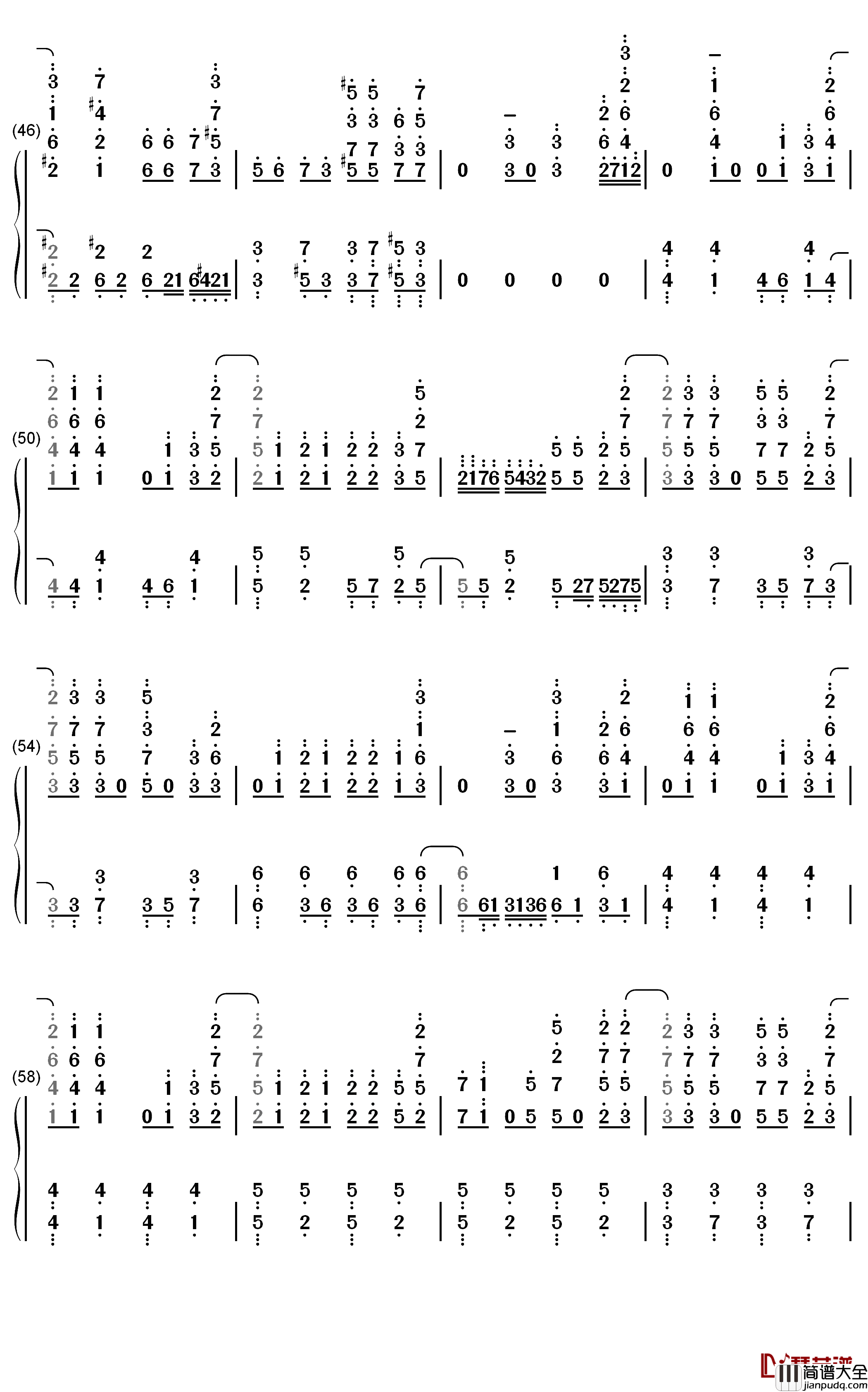 graphite_diamond钢琴简谱_数字双手_May'n