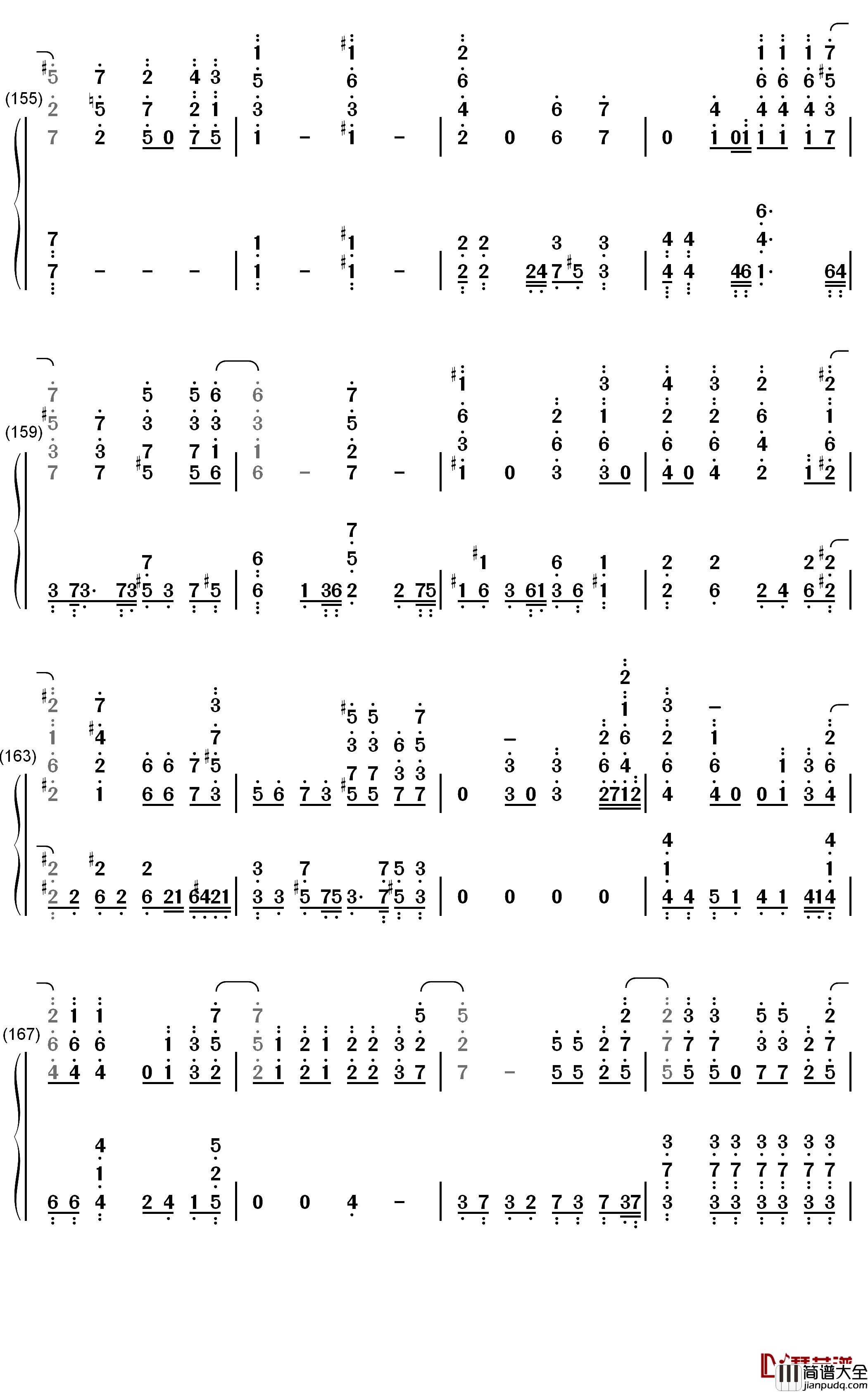 graphite_diamond钢琴简谱_数字双手_May'n
