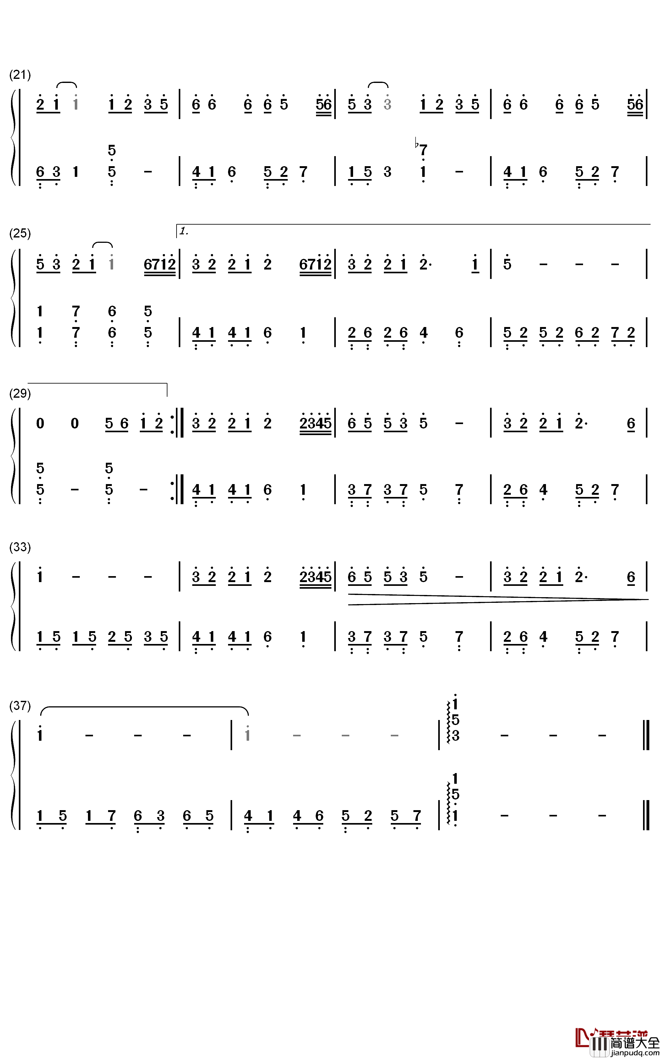 选择钢琴简谱_数字双手_林子祥_叶倩文