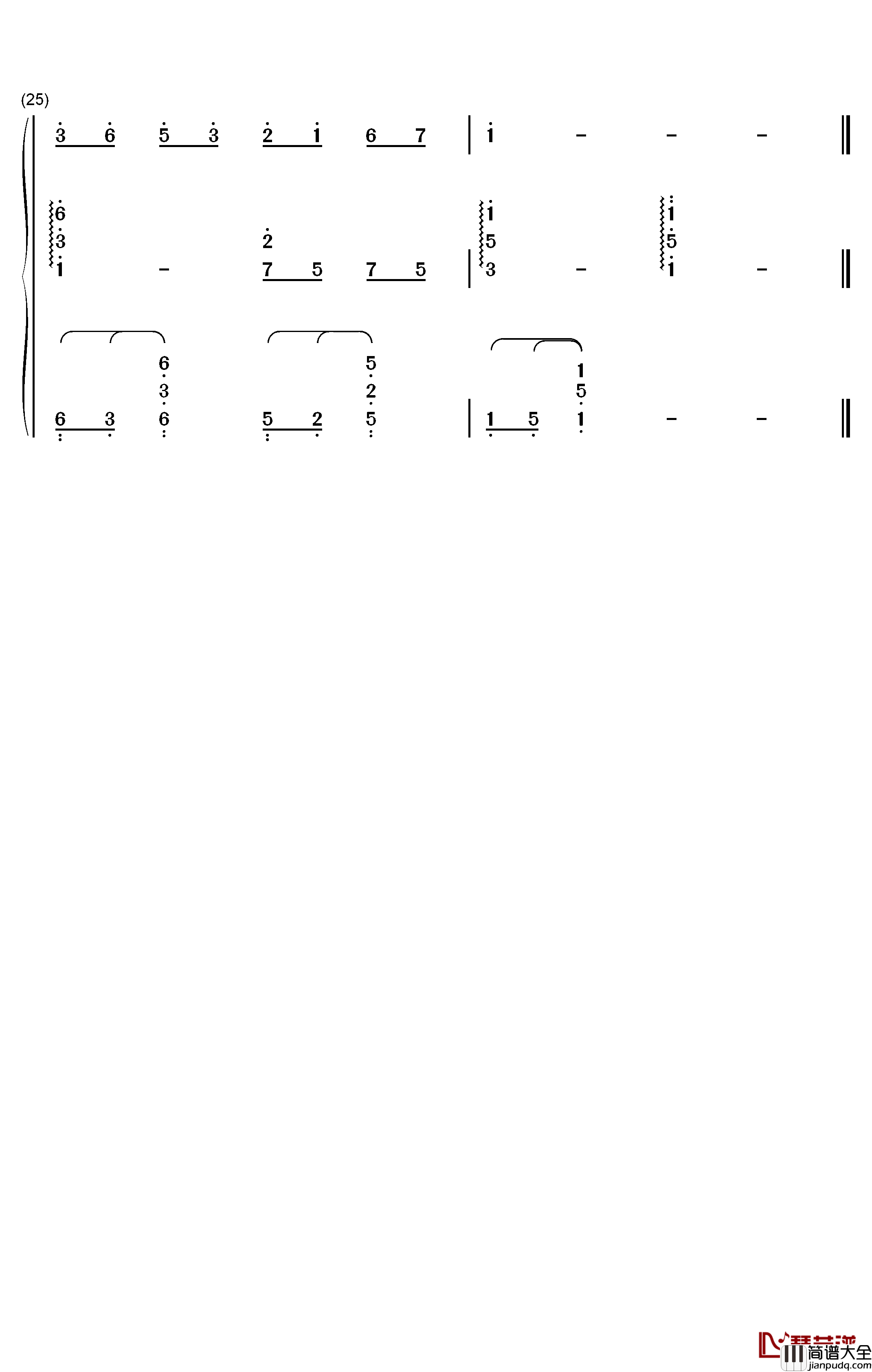 伦敦德里小调钢琴简谱_数字双手