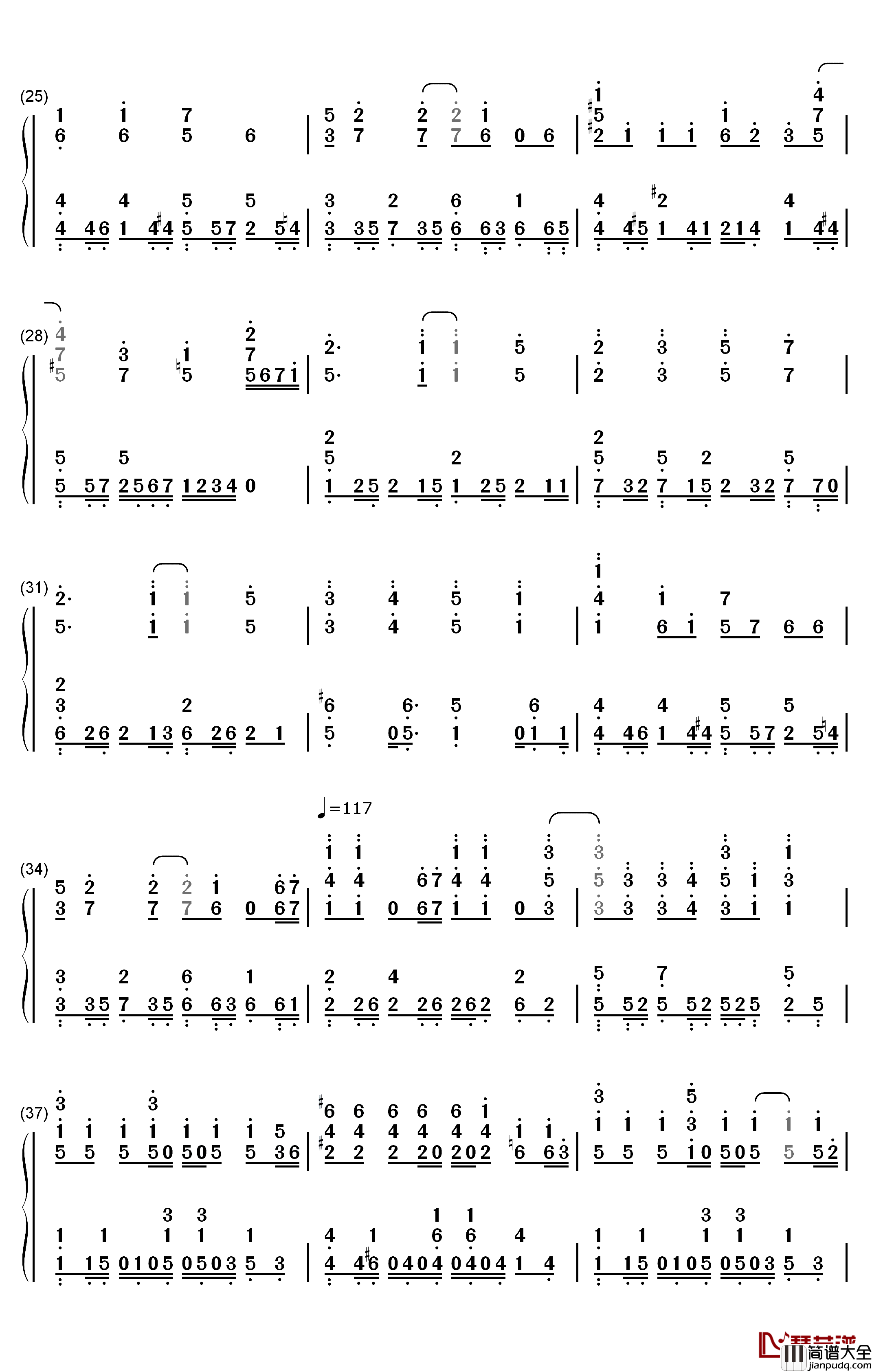 ハナコトバ钢琴简谱_数字双手_户松遥_白石晴香_三泽纱千香