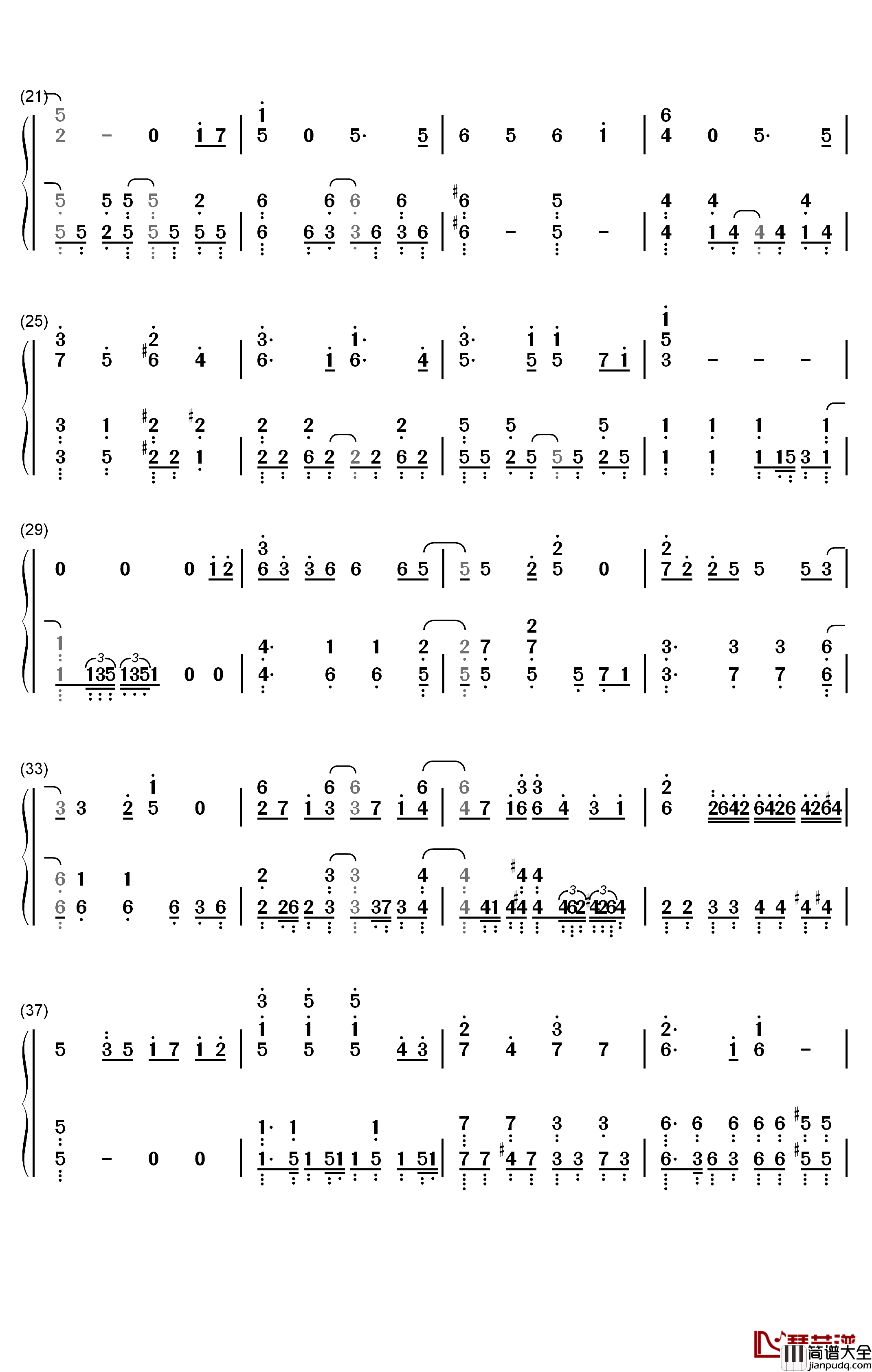 Can_now_Can_now钢琴简谱_数字双手_Study