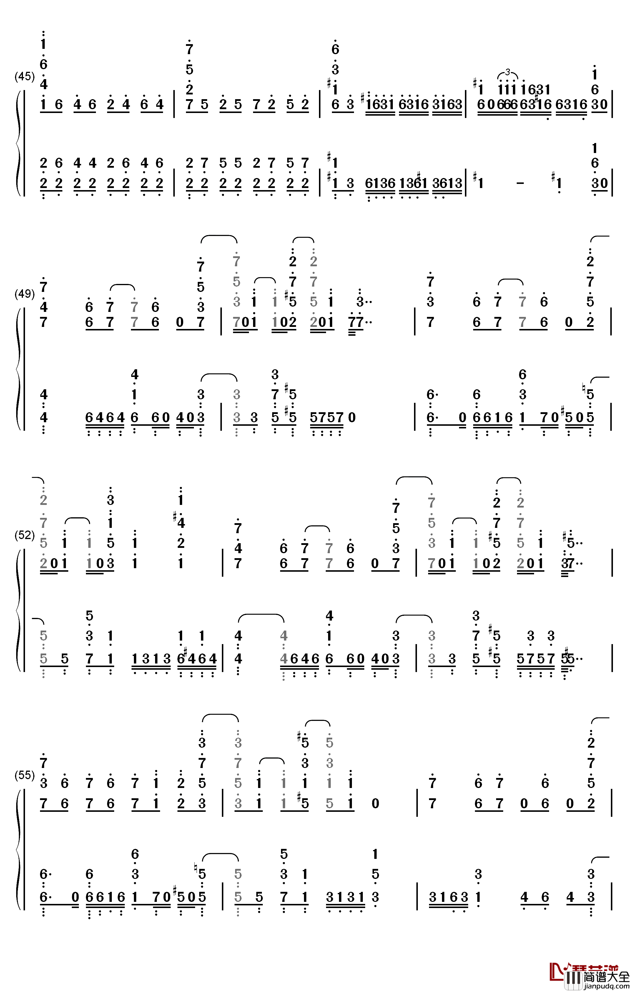 Share_the_light钢琴简谱_数字双手_Run_Girls__Run！