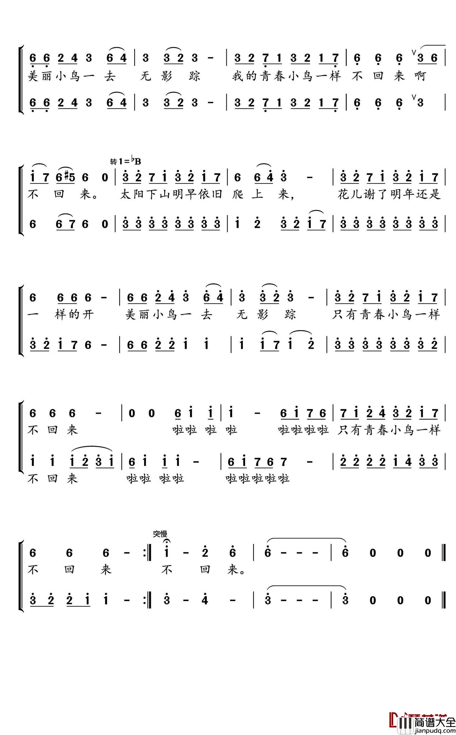 青春舞曲简谱(歌词)_水鑫曲谱