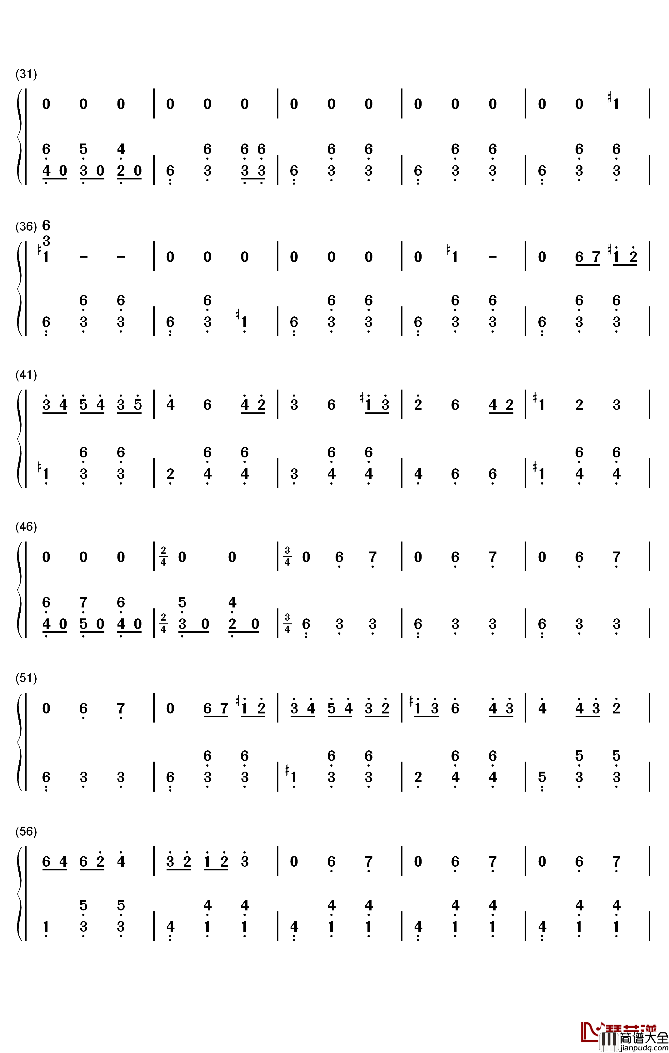 Orth_Waltz钢琴简谱_数字双手_Kevin_Penkin