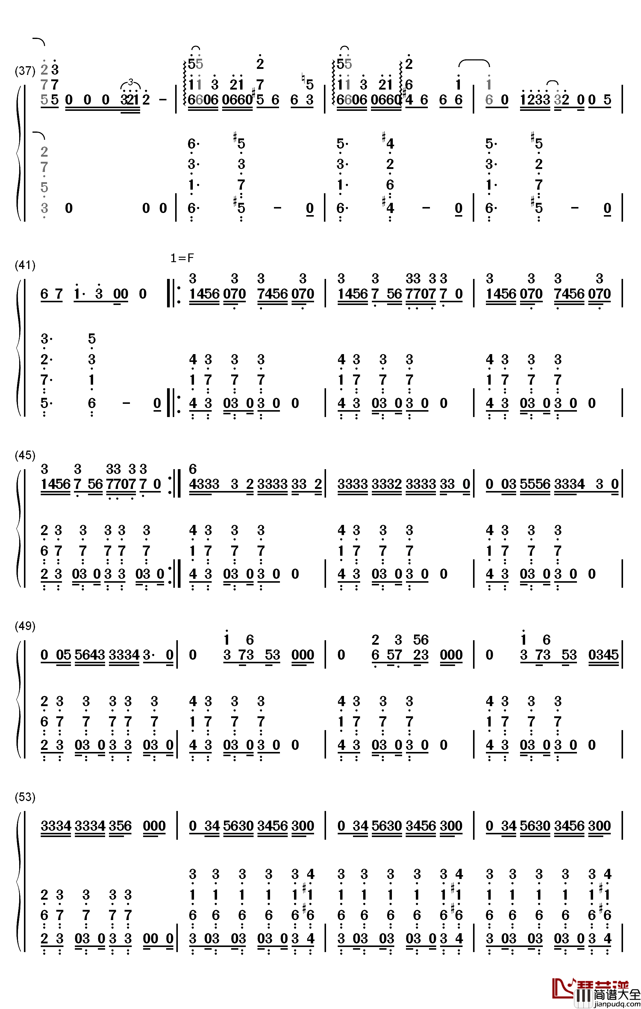 Chicken_Noodle_Soup钢琴简谱_数字双手_J_Hope