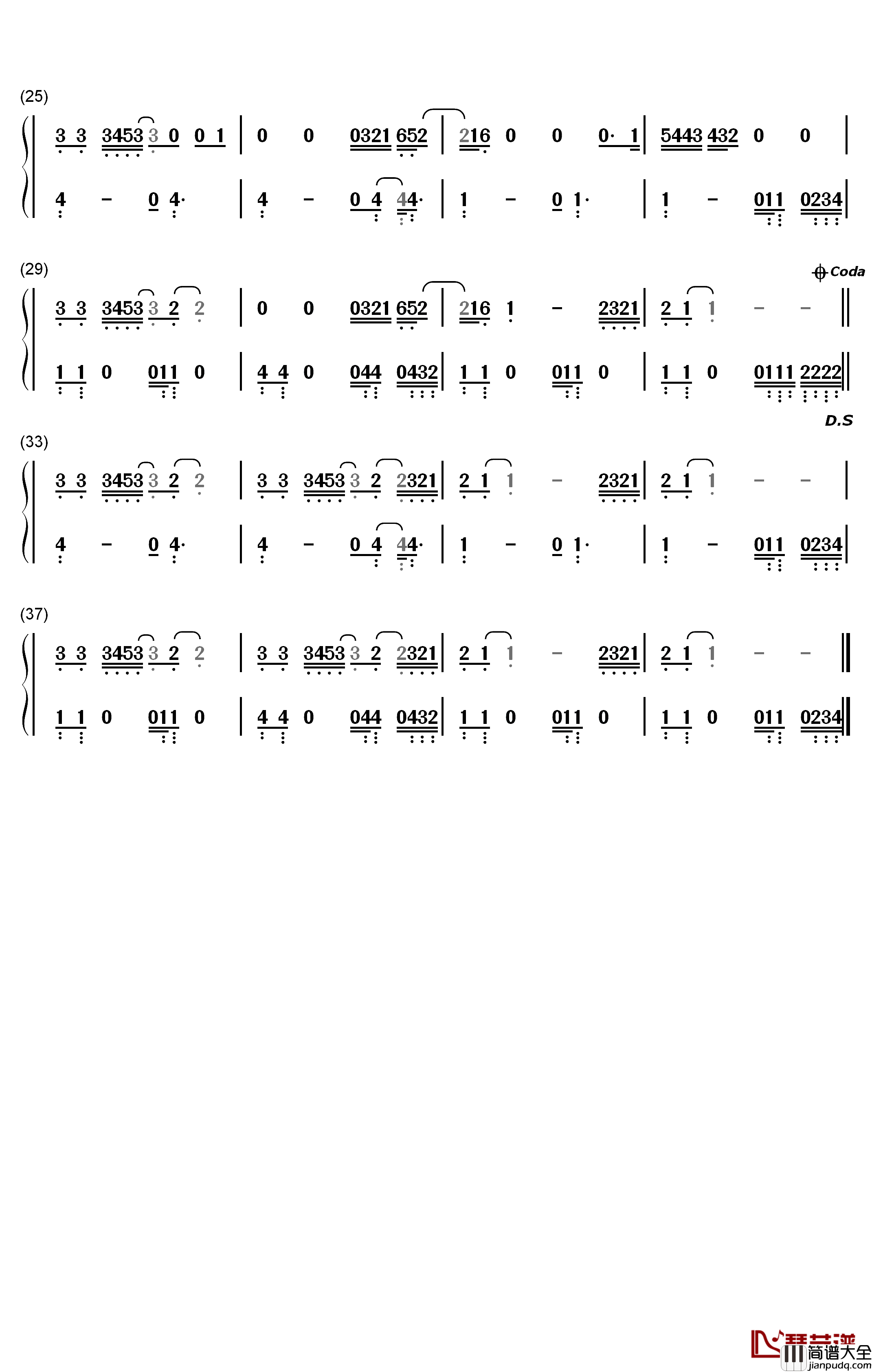 Motivation钢琴简谱_数字双手_Normani