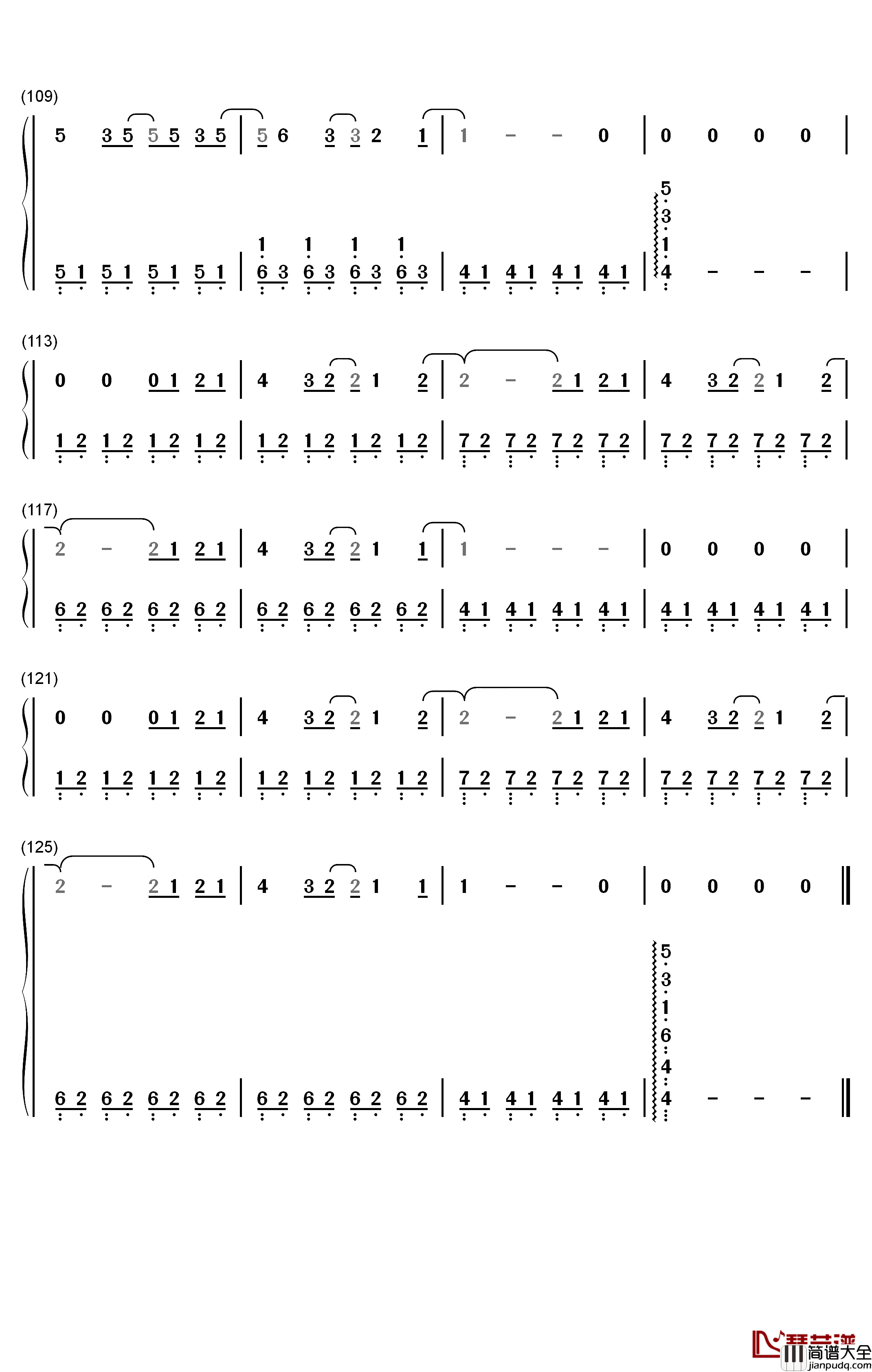 易碎的吻钢琴简谱_数字双手_王源