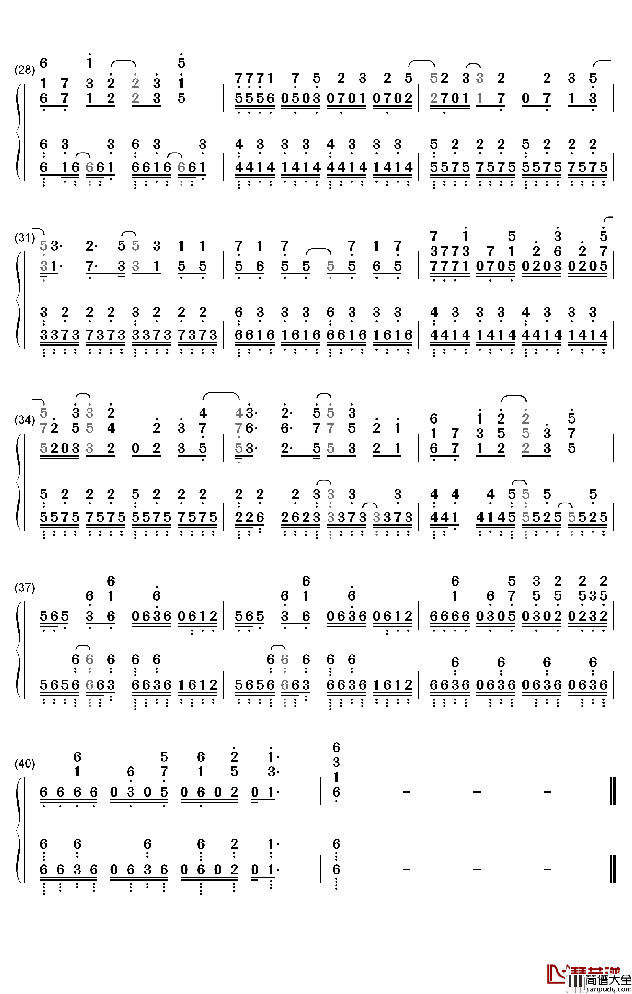 ROB_THE_FRONTIER钢琴简谱_数字双手_Uverworld