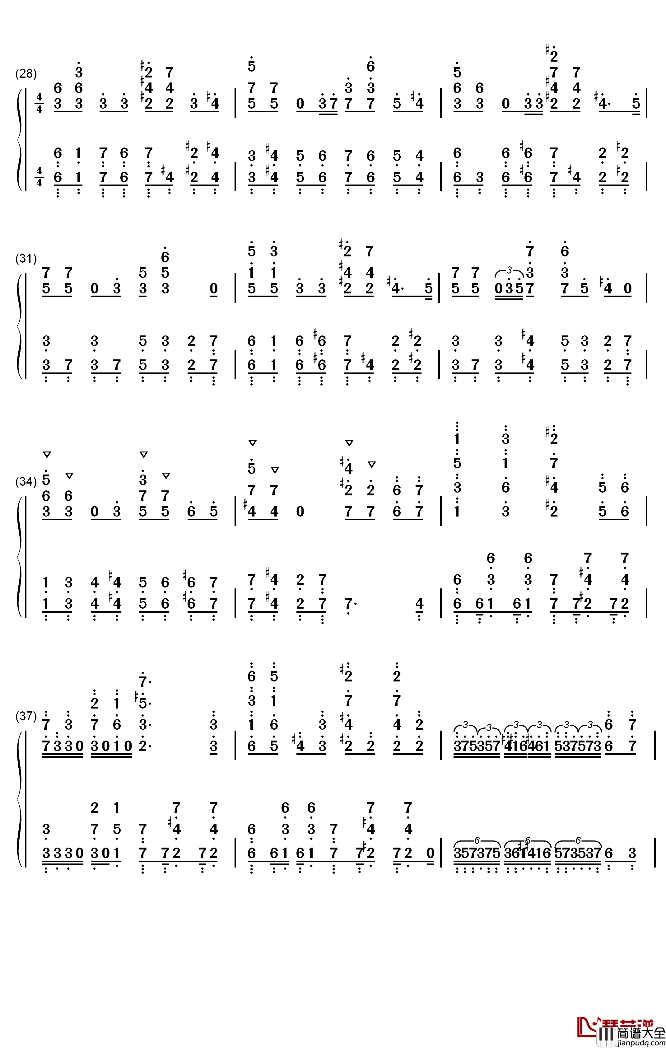 Wild_Side钢琴简谱_数字双手_ALI