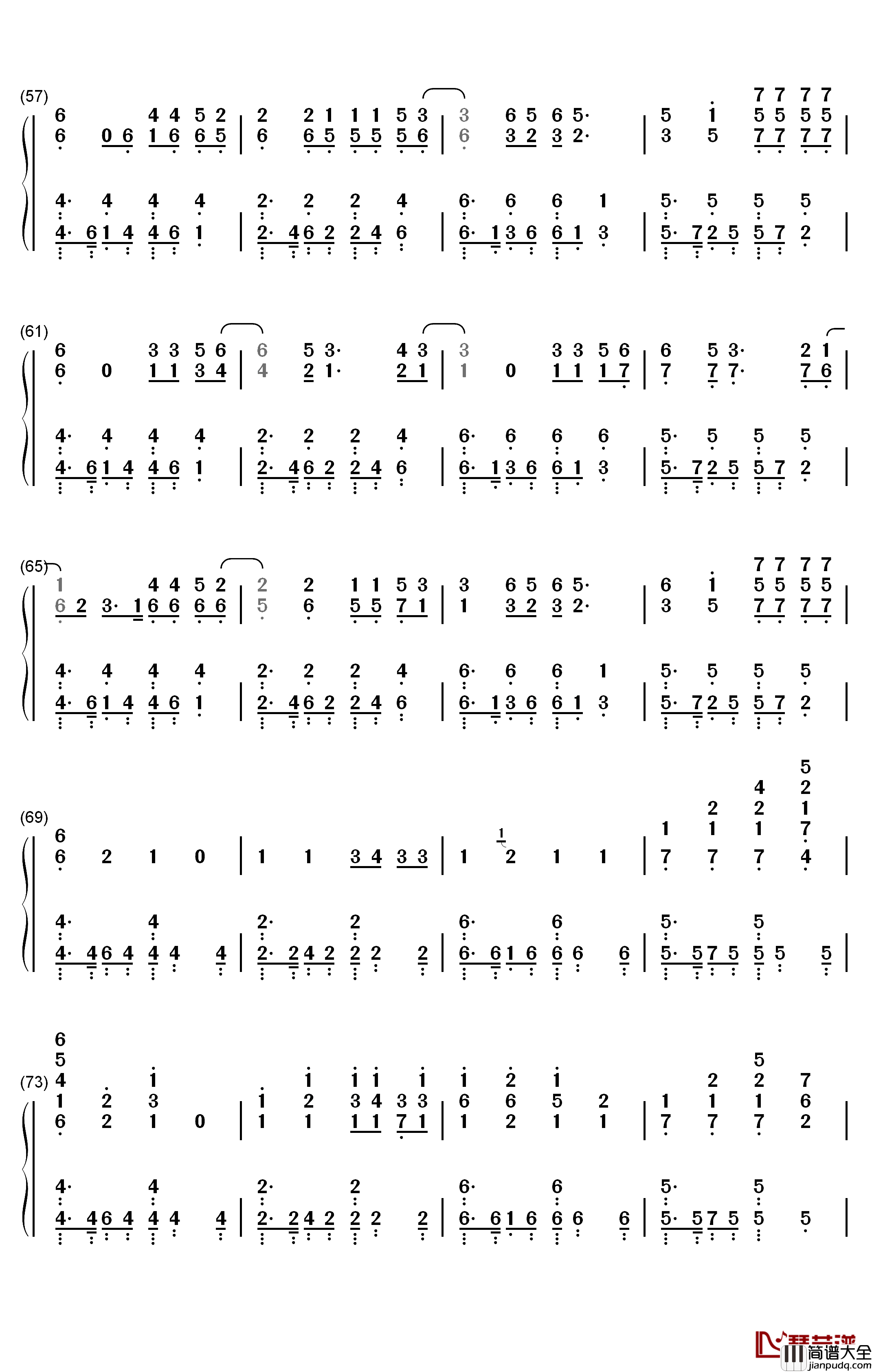 Torn钢琴简谱_数字双手_Ava_Max